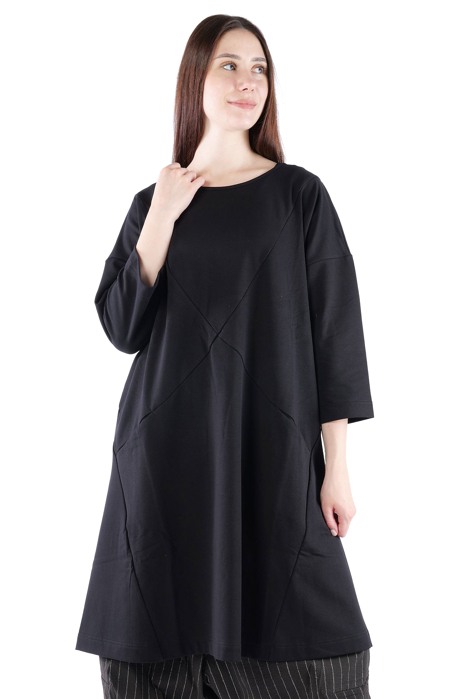 Sweattunika - Schwarz - U5865-U