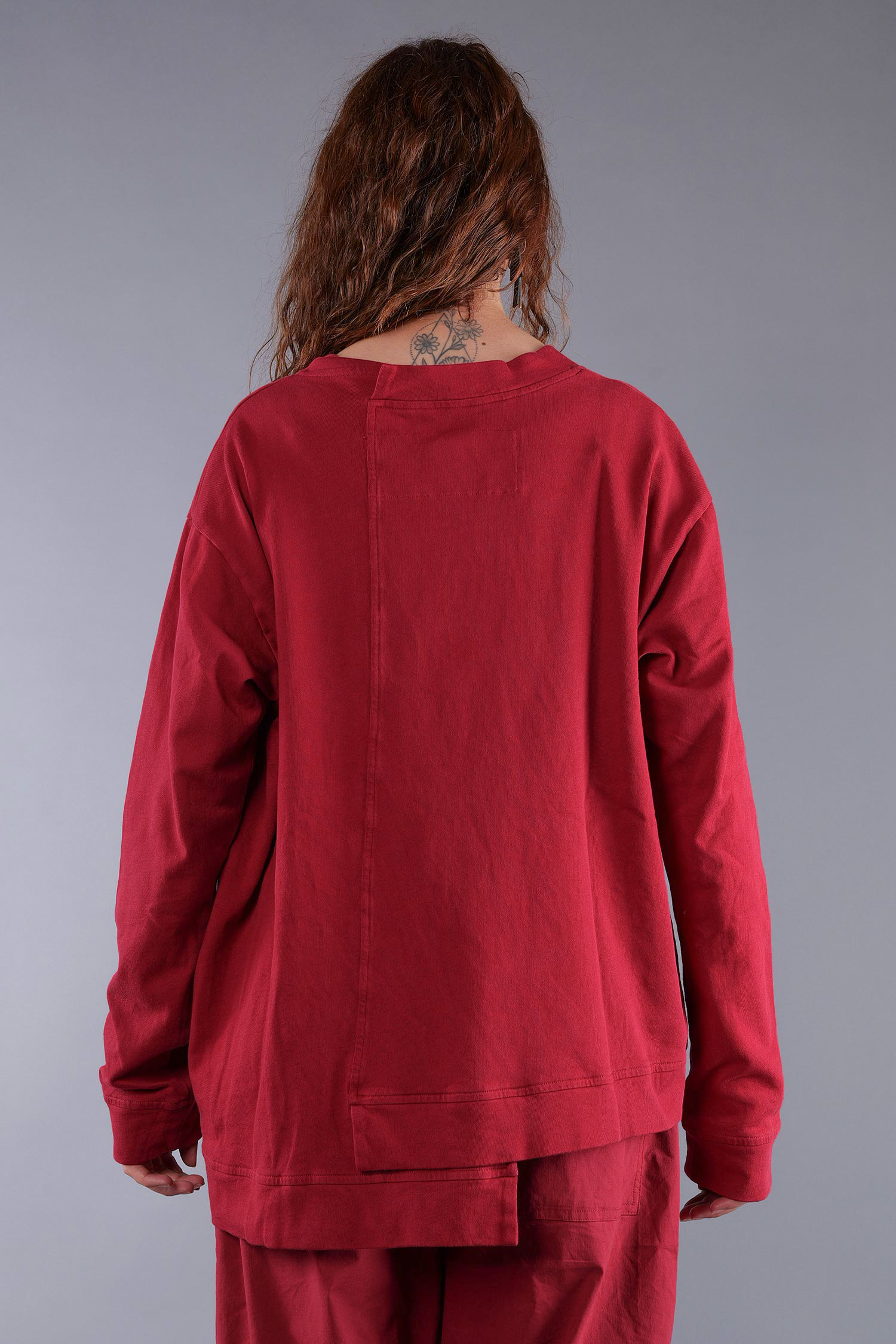 Asymmetrischer Sweater - Lava - 2263290501