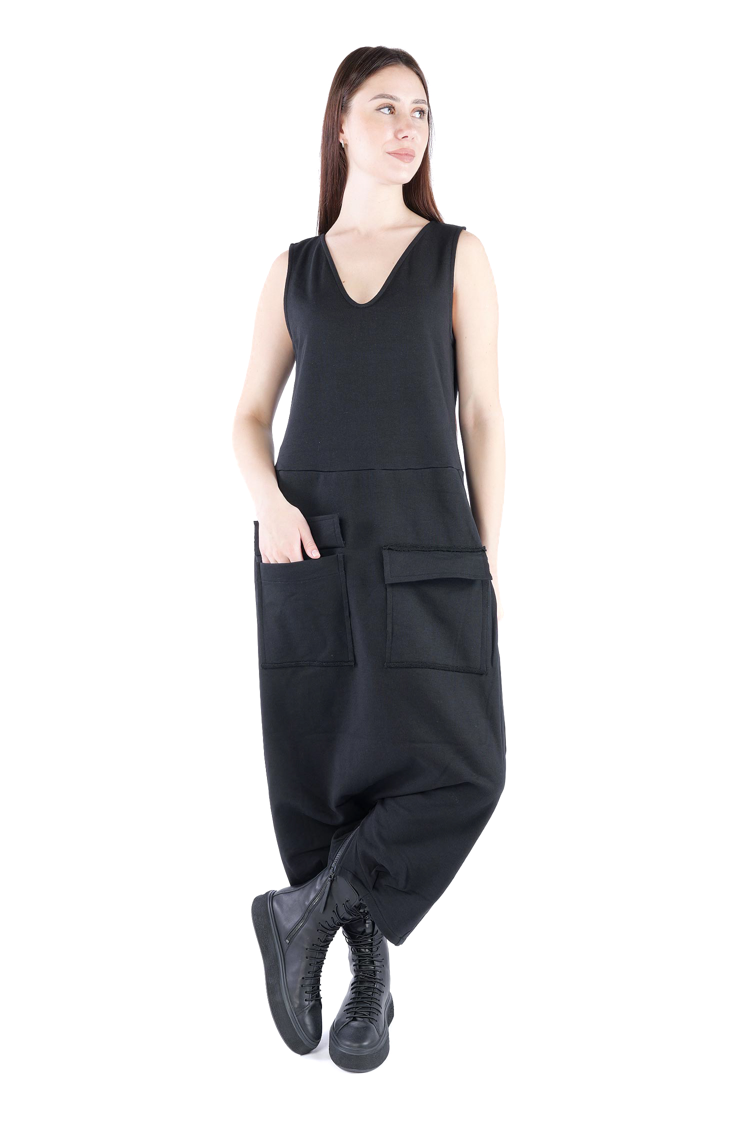 Sweatoverall - Schwarz - 10040