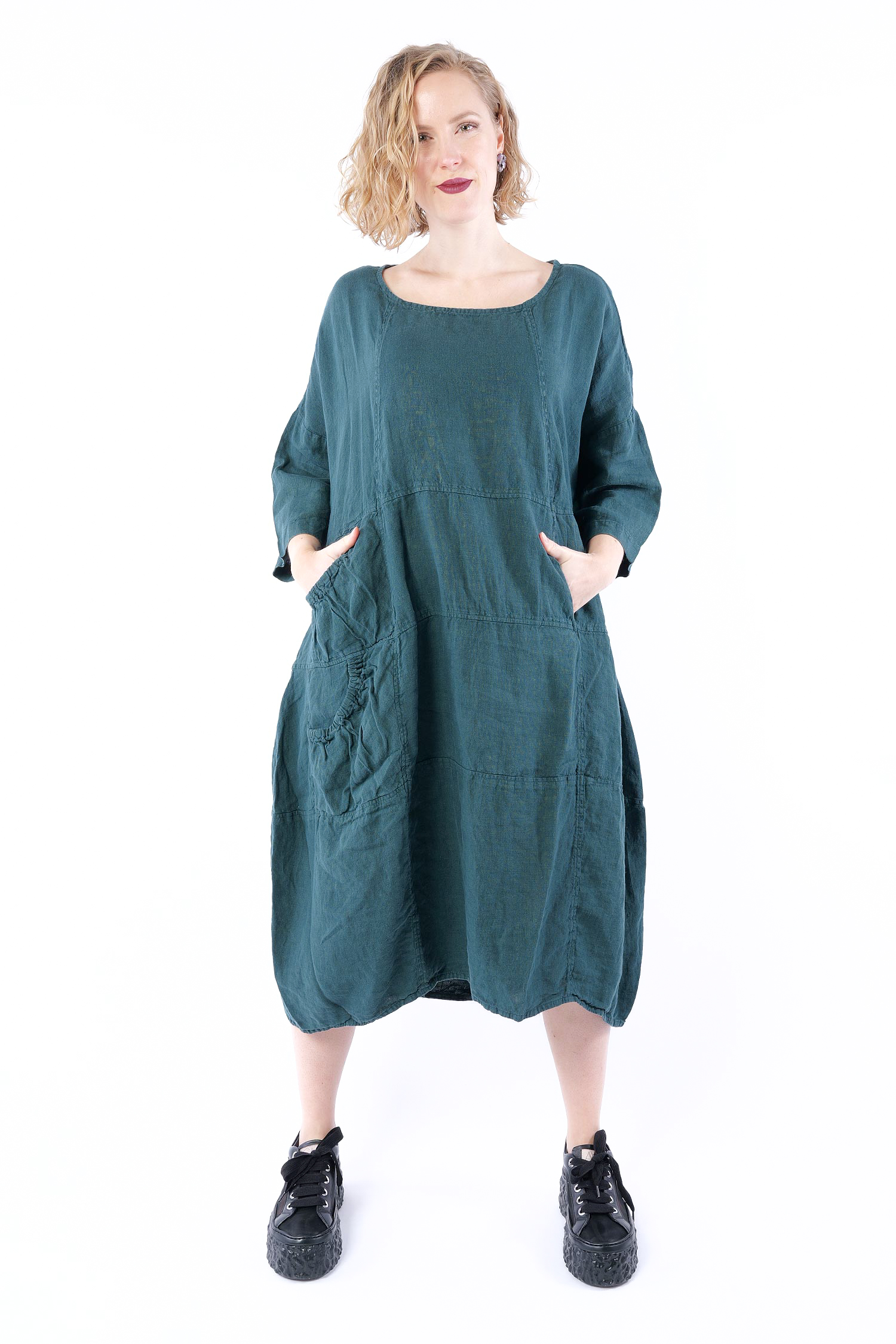 Oversize Leinenkleid - Tree - 1263540906