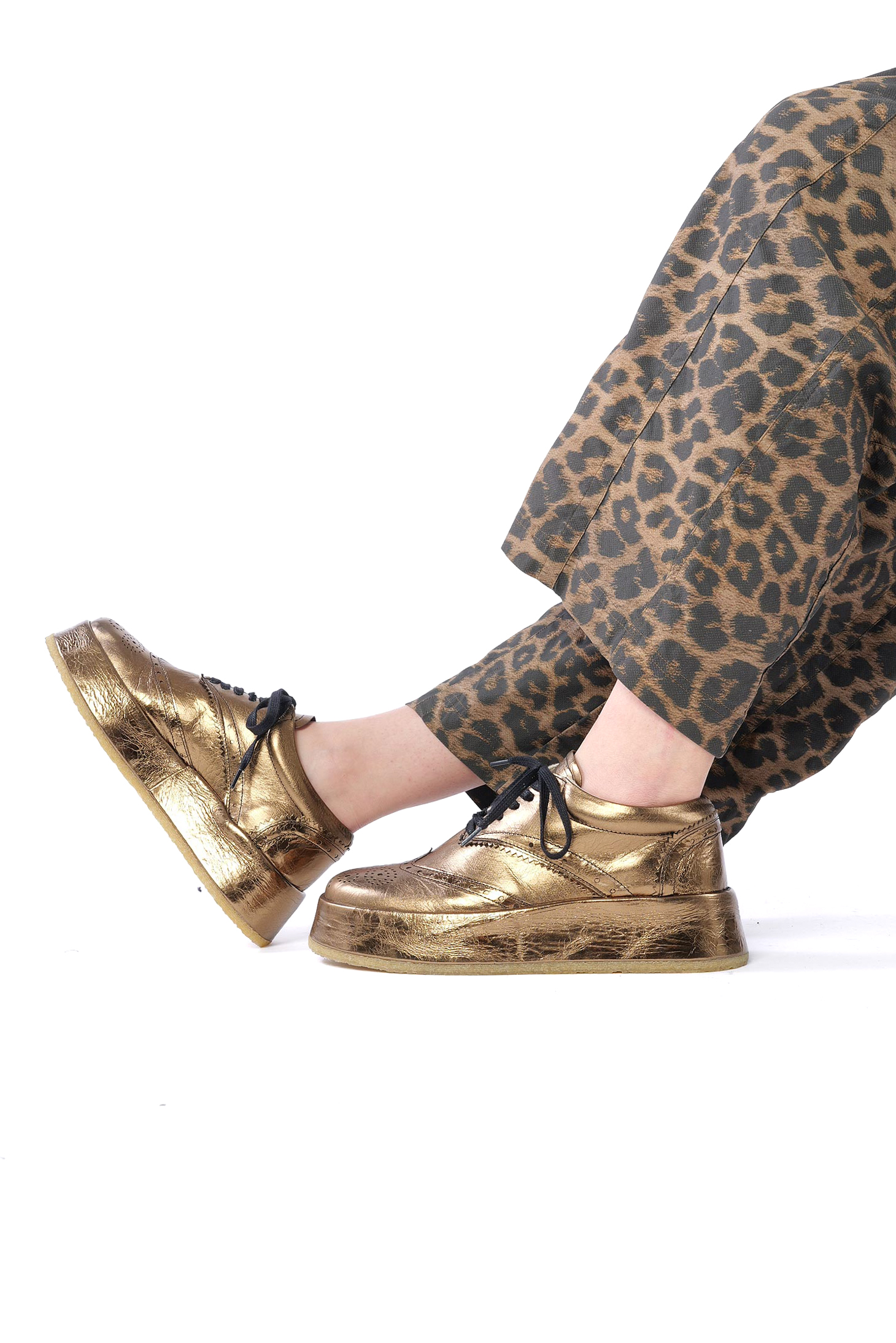 Golden platform sneakers - Gold - 2261985216