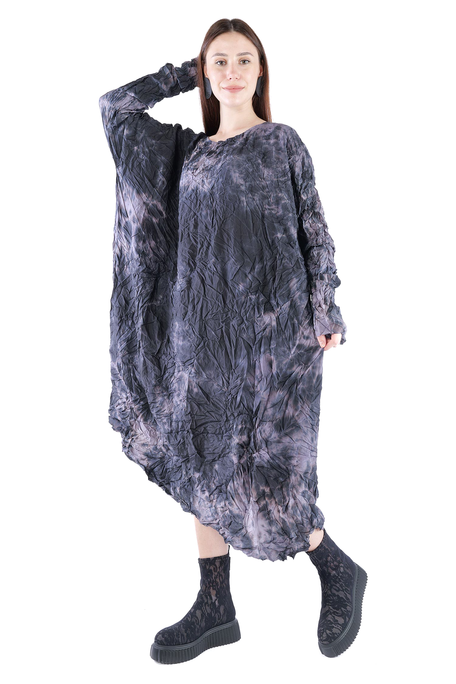 Oversize Seidenkleid - Ritter - Dearflaw