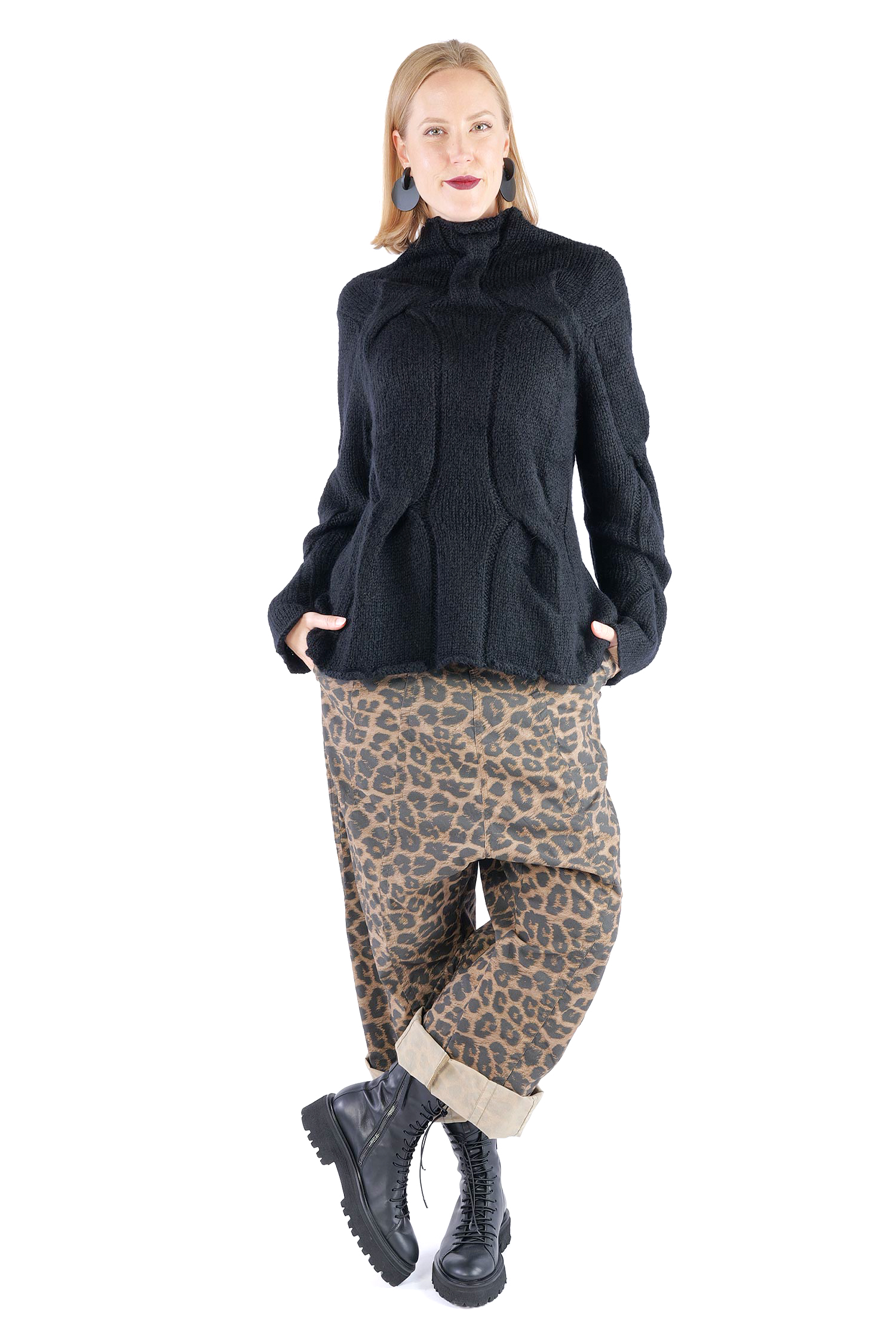 Strickpullover - Schwarz - 2262250701