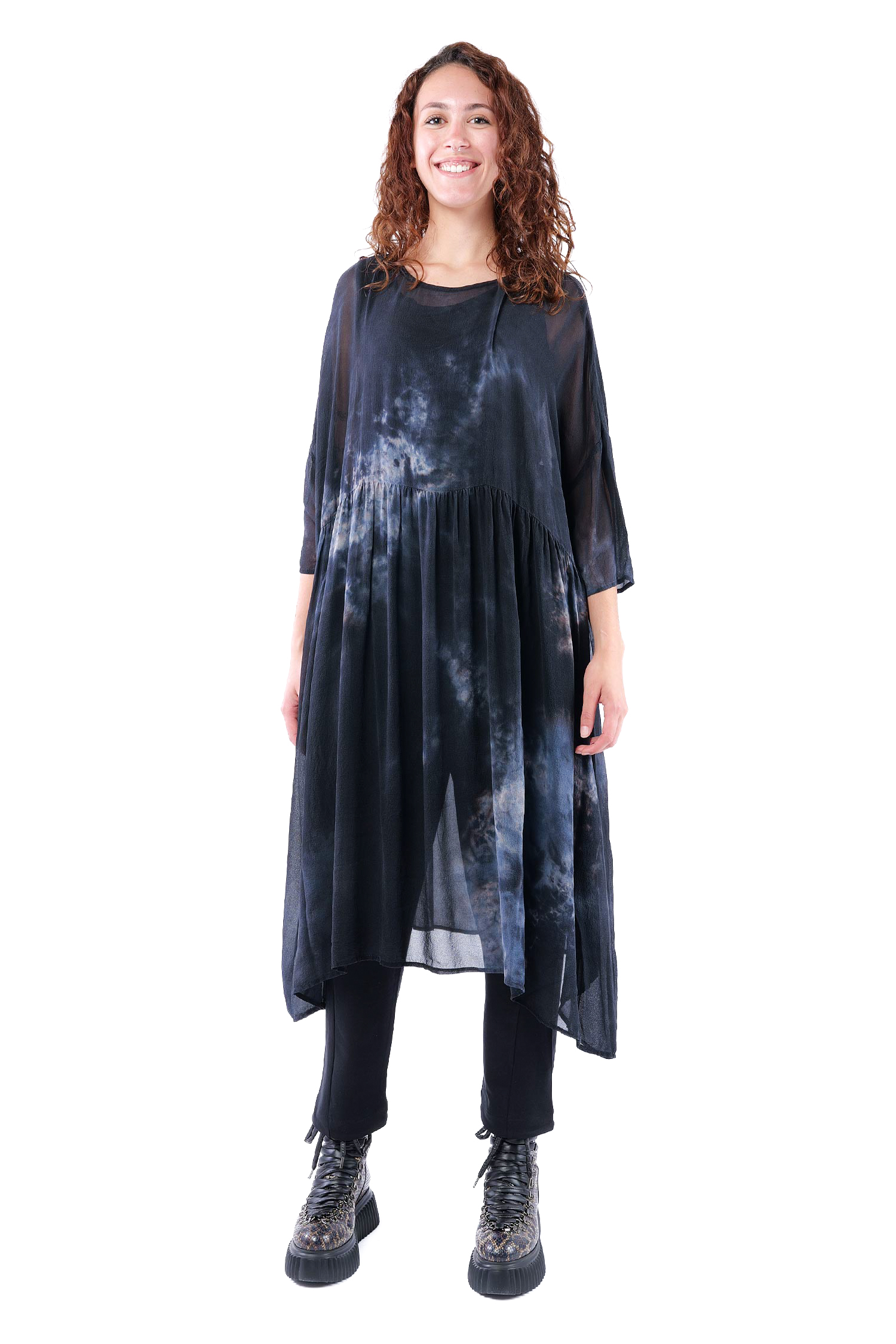 Oversize Seidenkleid - Anschein - Holdtrue