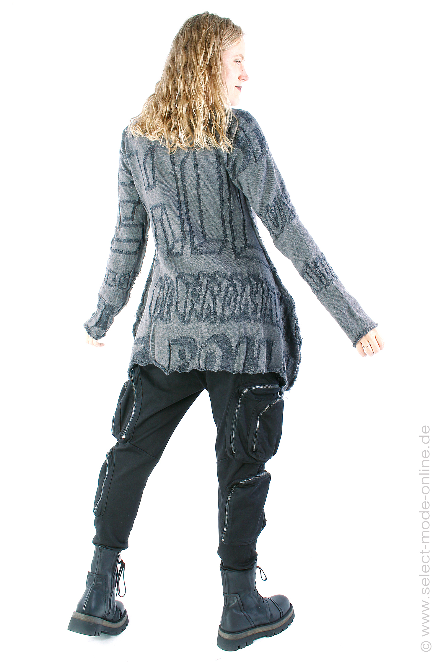 Rundholz Black Label Schurwolle Pullover - Rock jacquard 