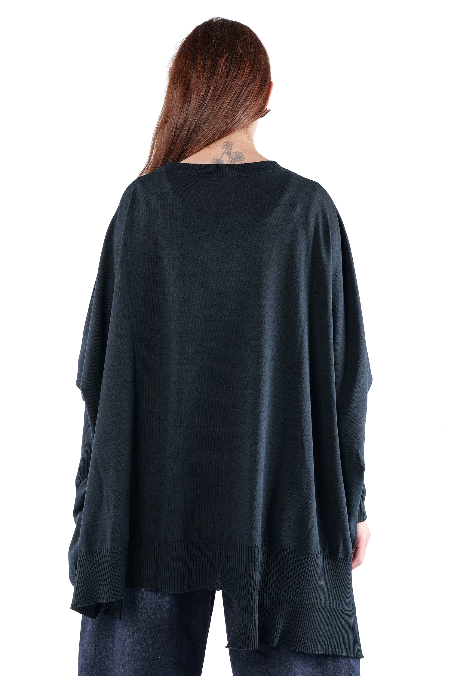 Oversize Strickpullover - Schwarz - 26.2-KHG445
