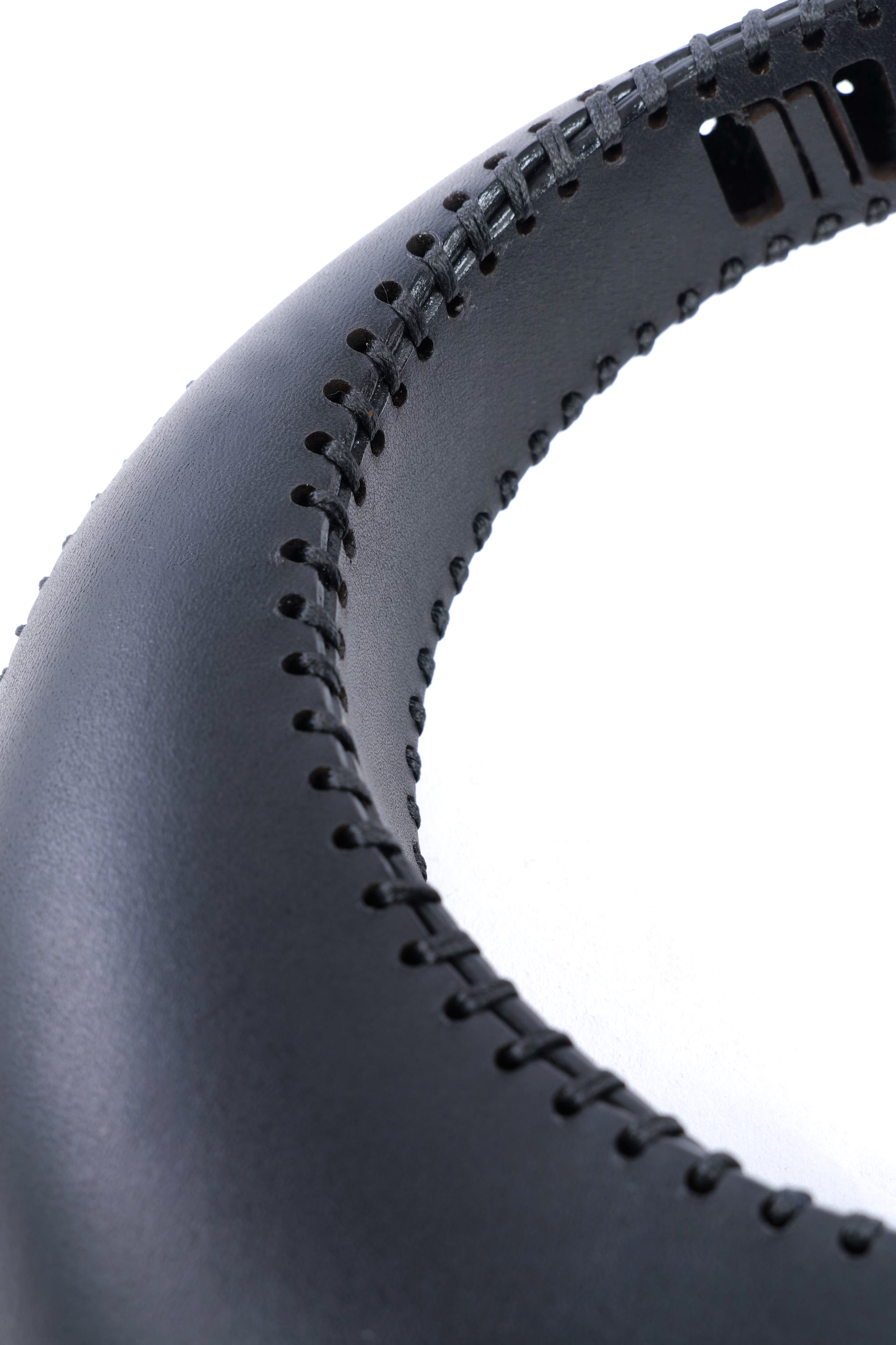 Leather necklace - black - NE17