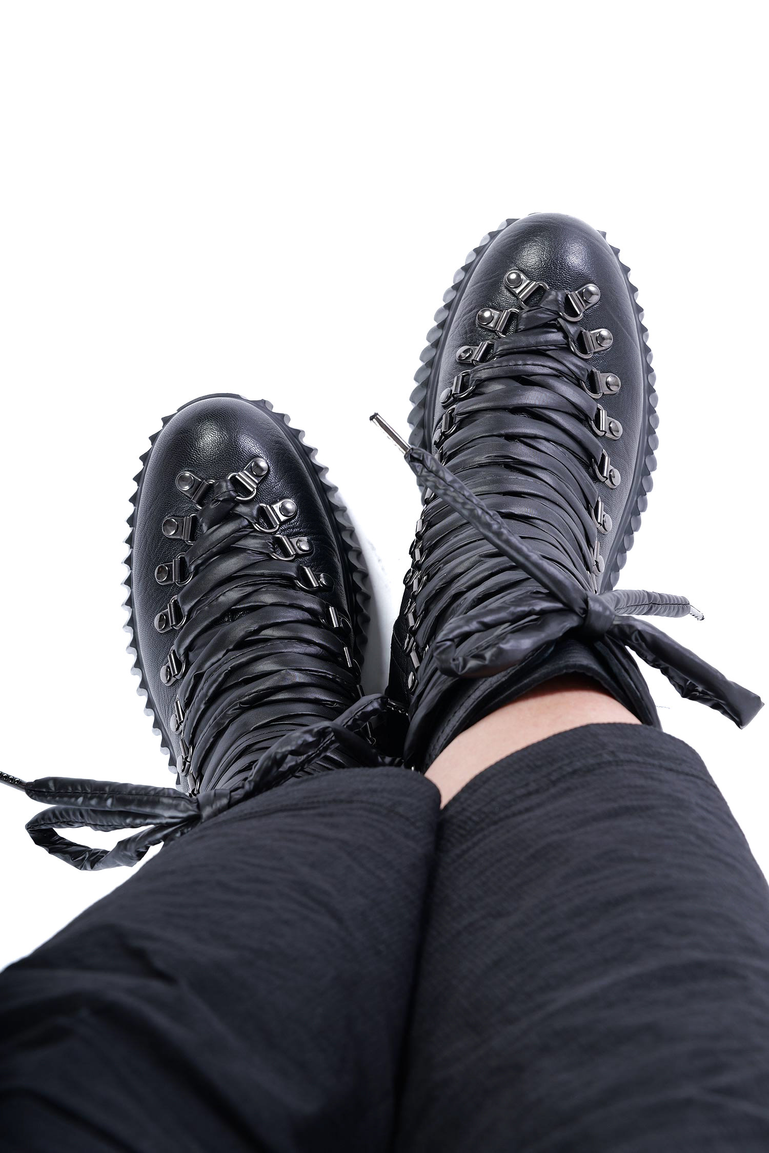 Schnür-Boots - Schwarz - Dromo