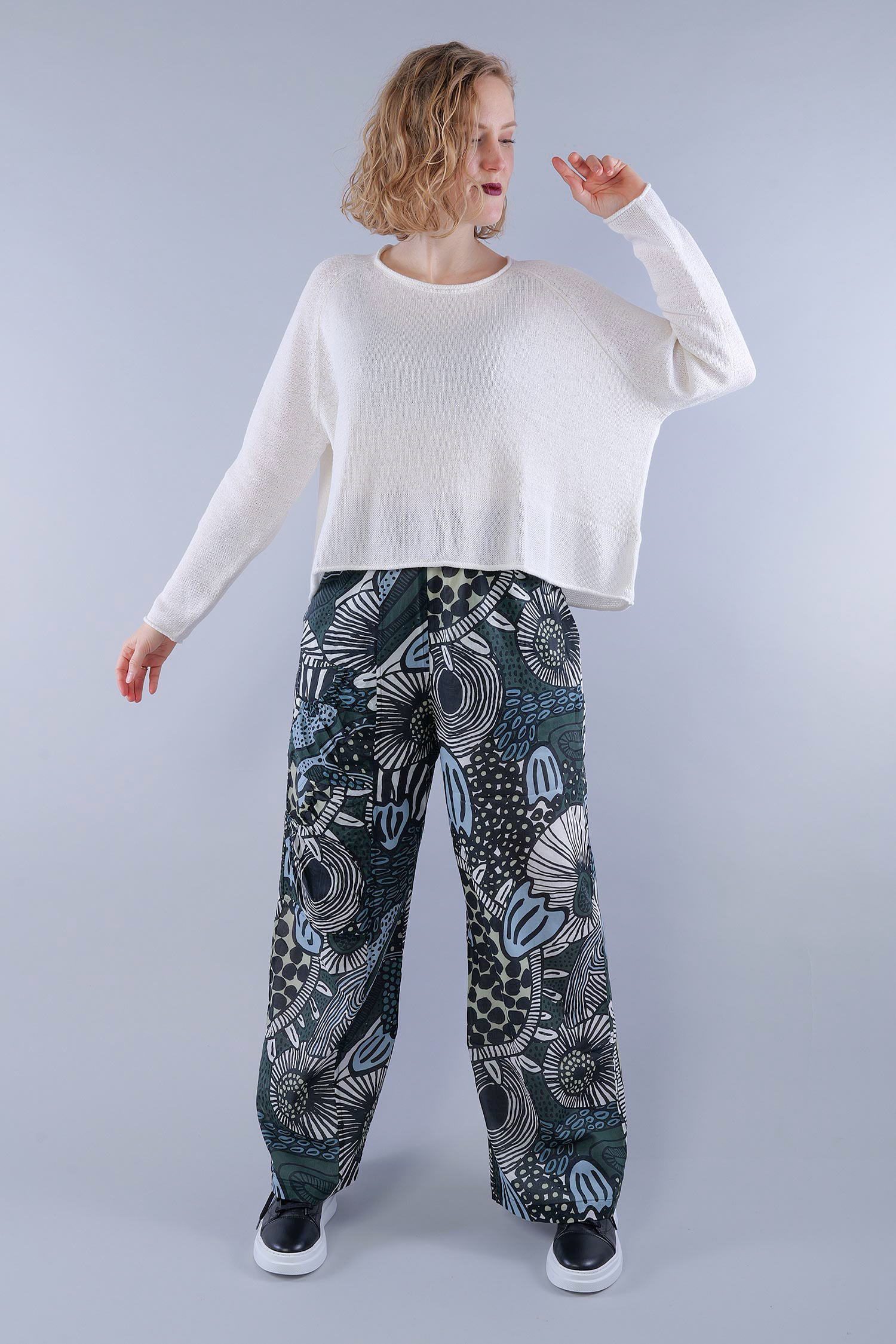 Grobstrickpullover - Offwhite - 1263720701