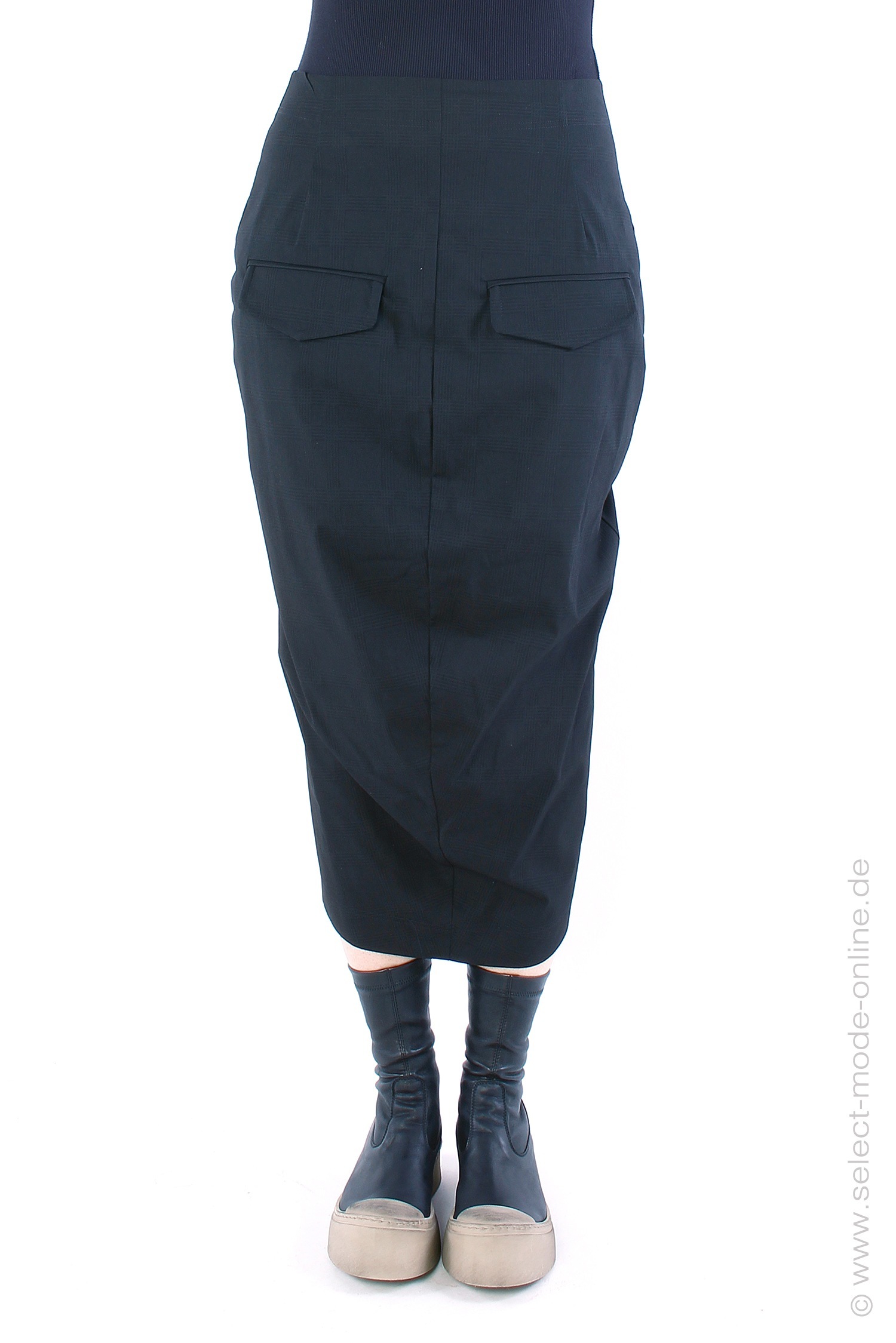 Stretch skirt - black check - 2221190305