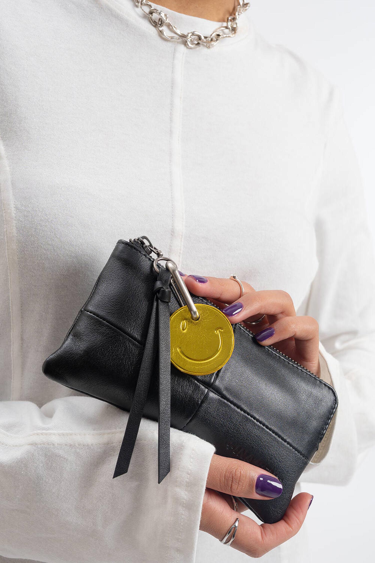 Smiley Charm Anhänger - Metallic Lemon Tree - BAG CHARM ed.2