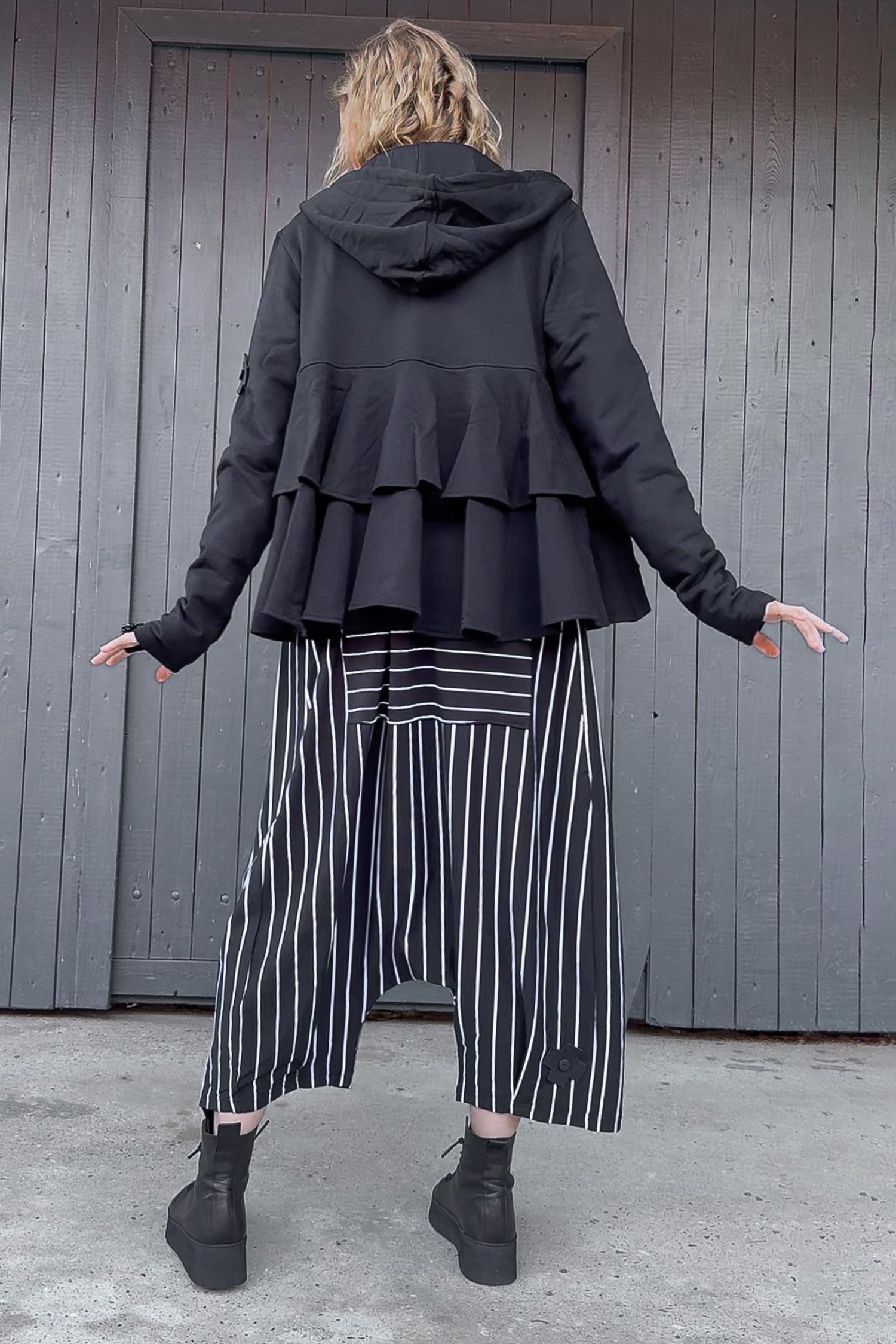 Sweatjacke - Schwarz - 2028