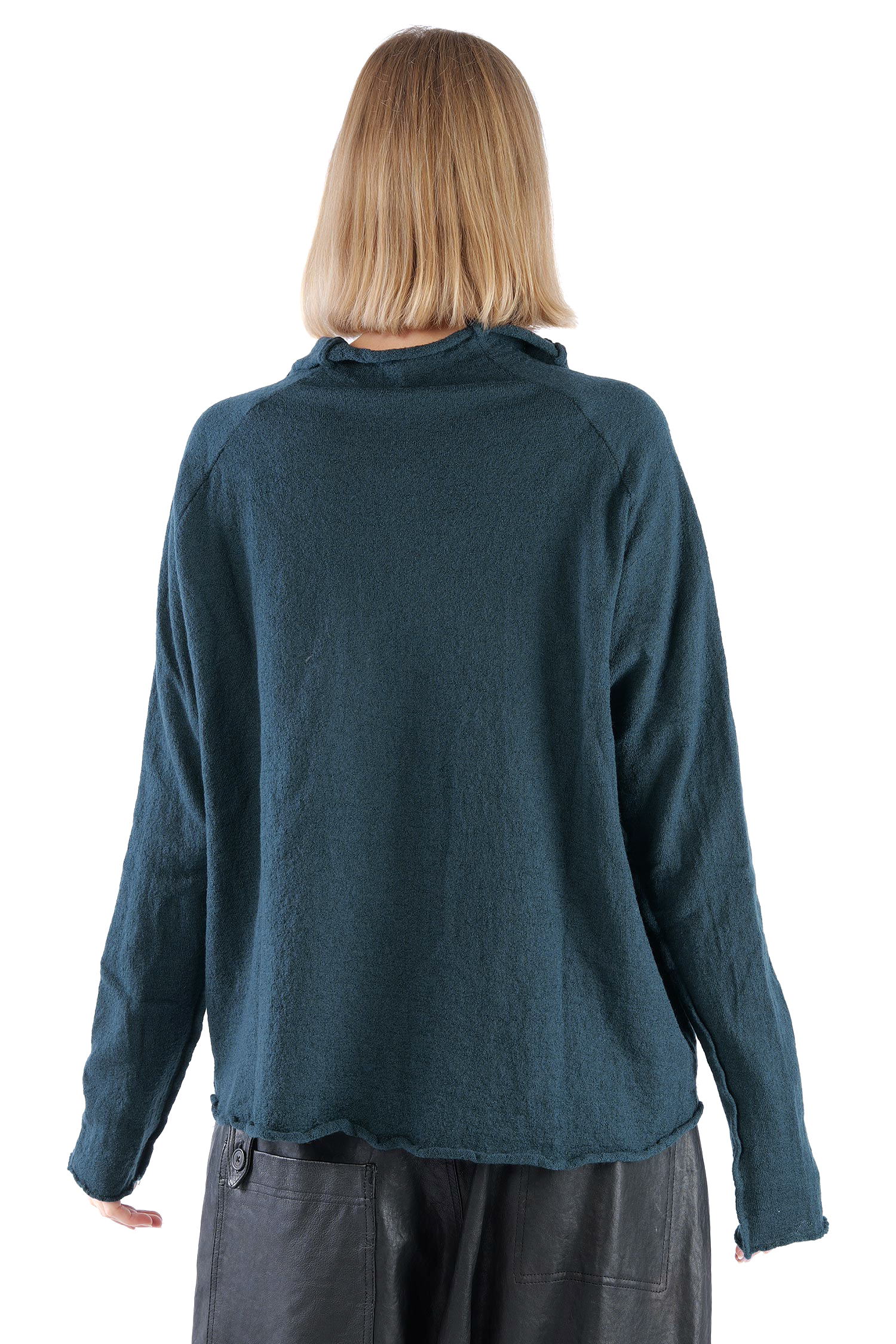 Oversize Wollpullover - Petrol - 2261680713