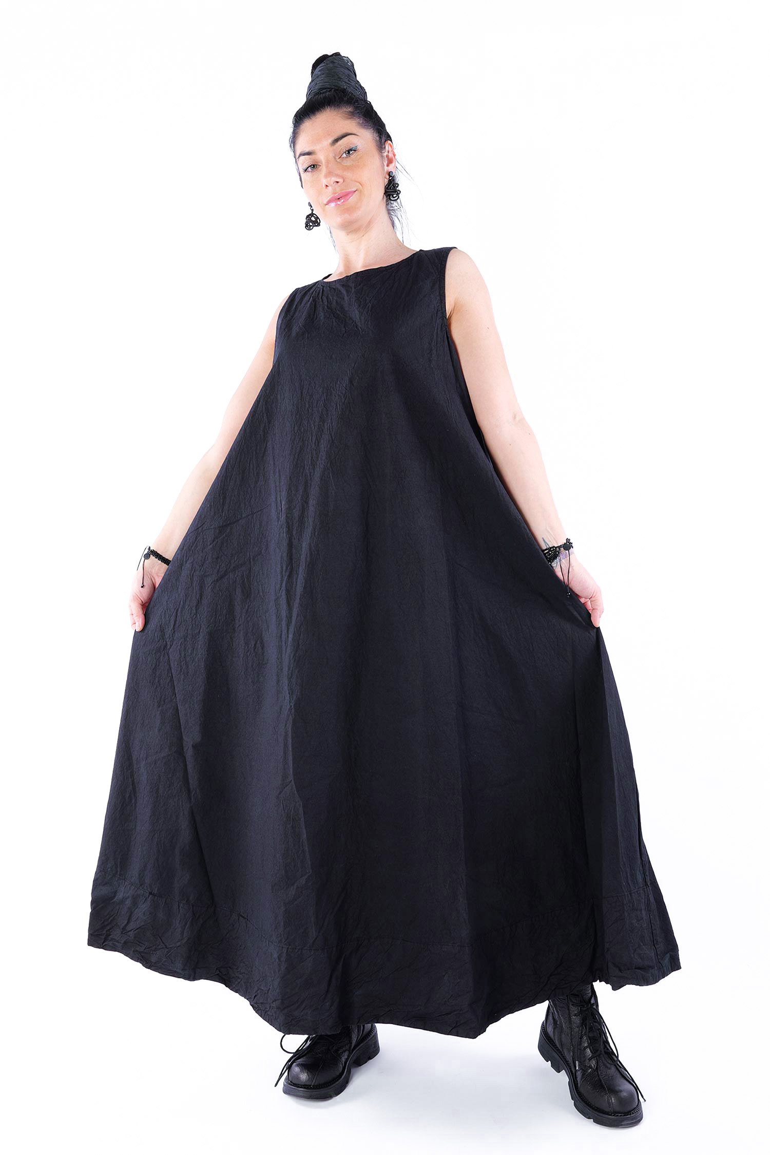 A-line dress - Black - Achtsanft