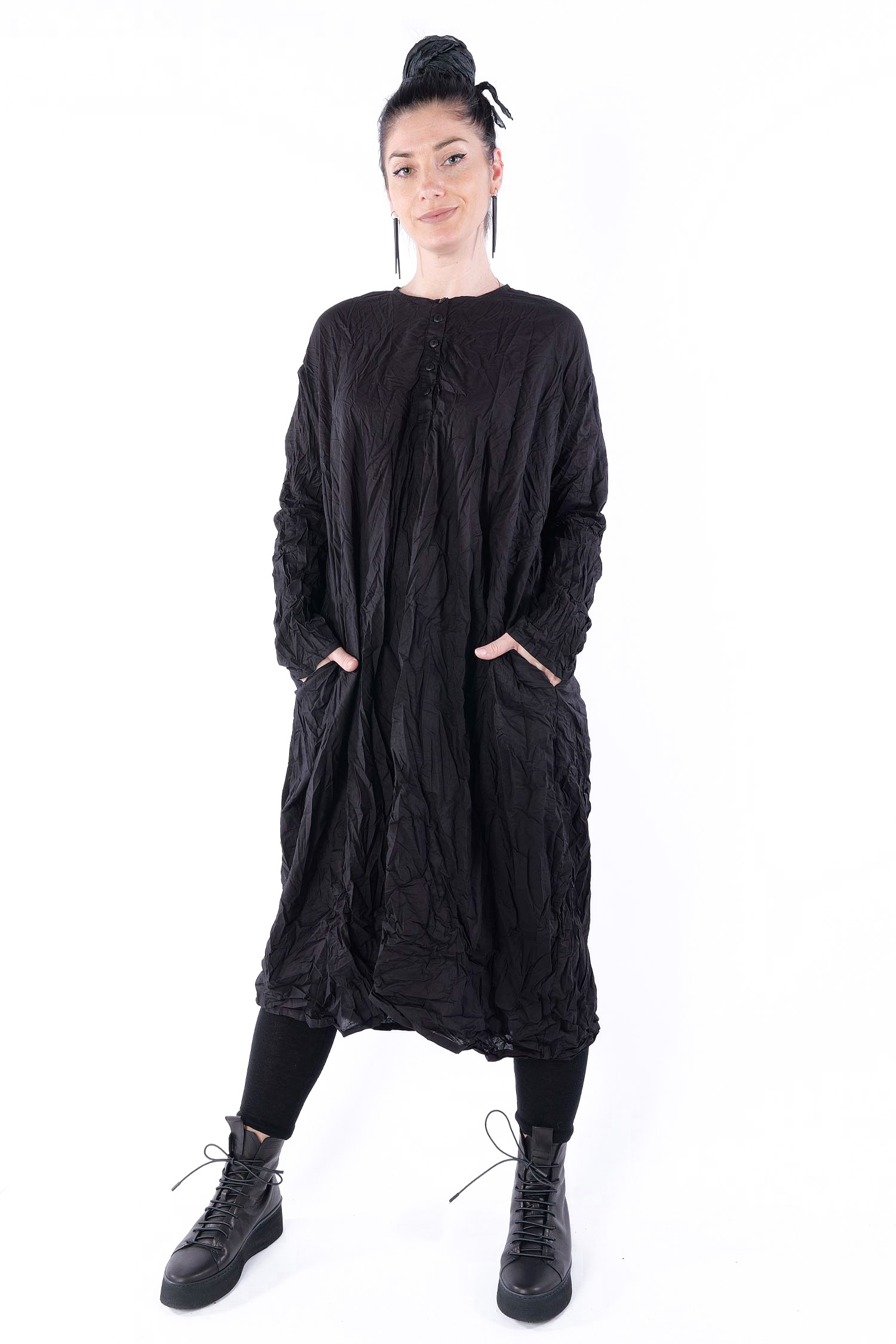 Tulpiges Kleid - Schwarz - Wertvollig