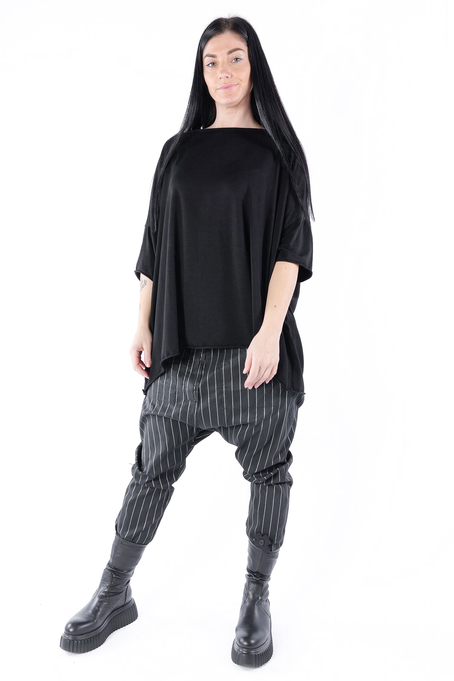 Oversize T-Shirt - Schwarz - Dyehonest