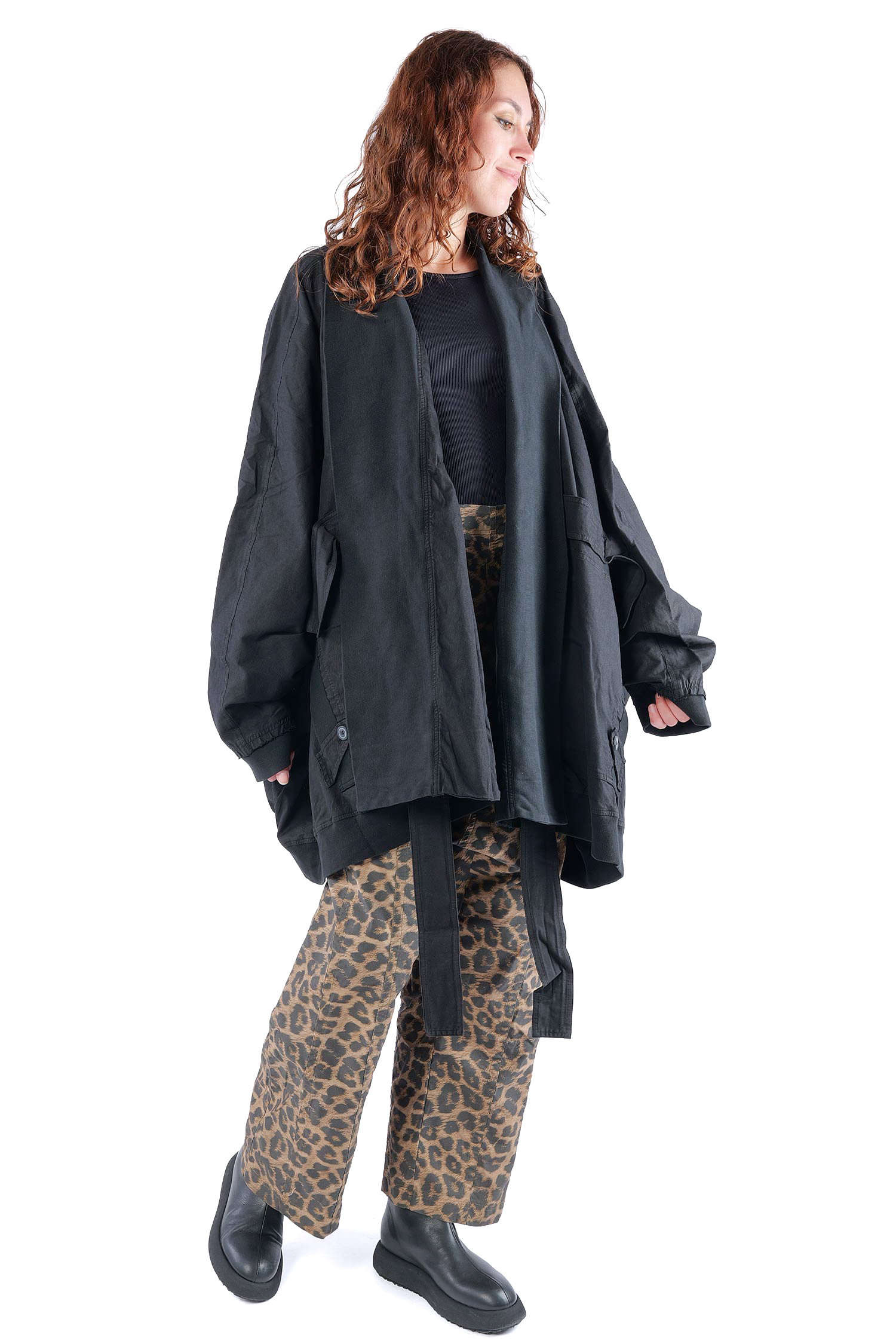 Oversize Jacke - Schwarz - 2262601108