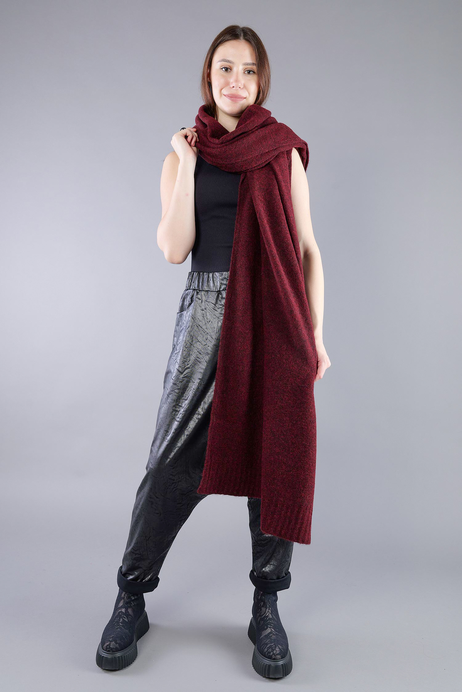 Strickschal - Lava melange - 2263317705