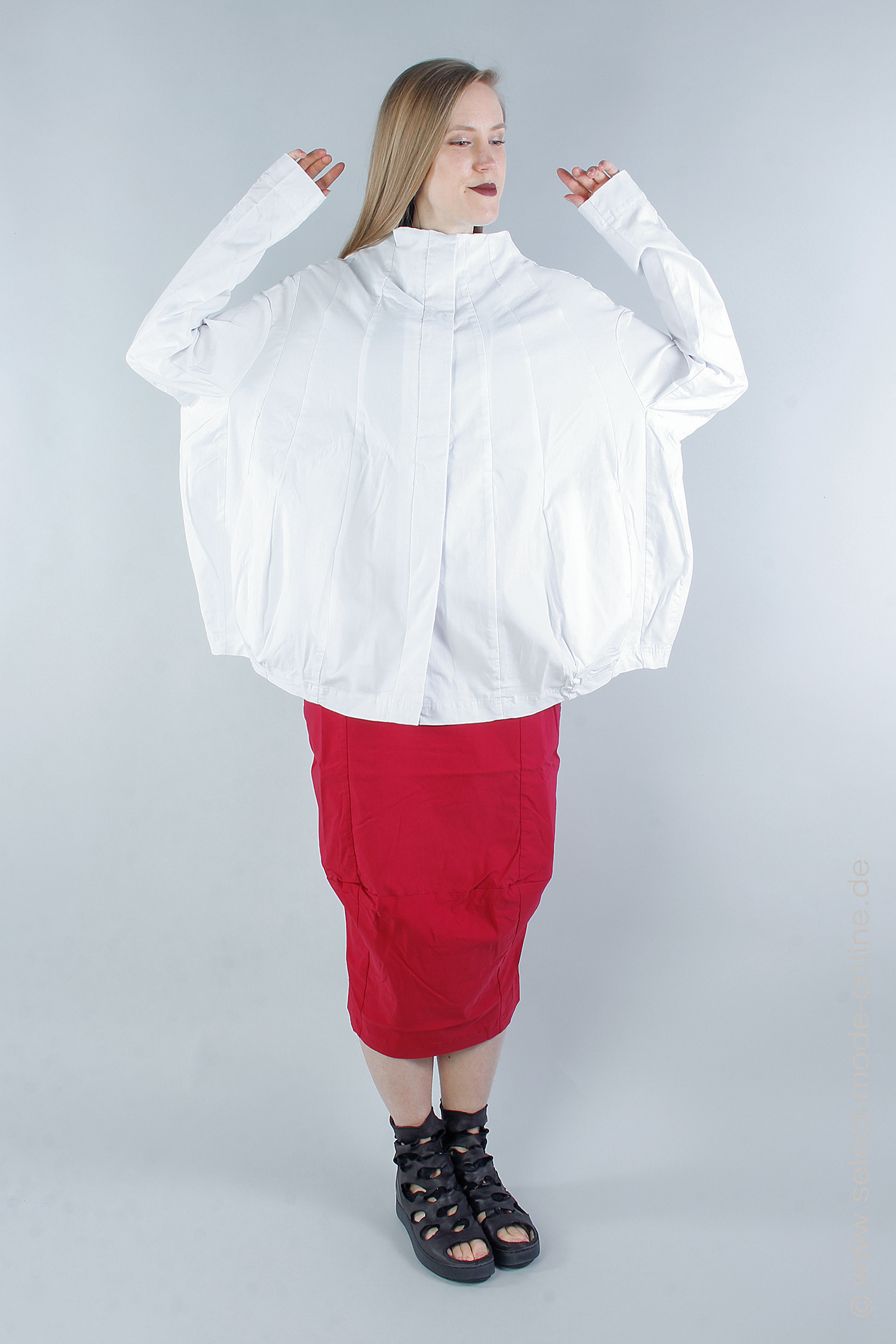 Oversize stretch jacket - White - 1243441127