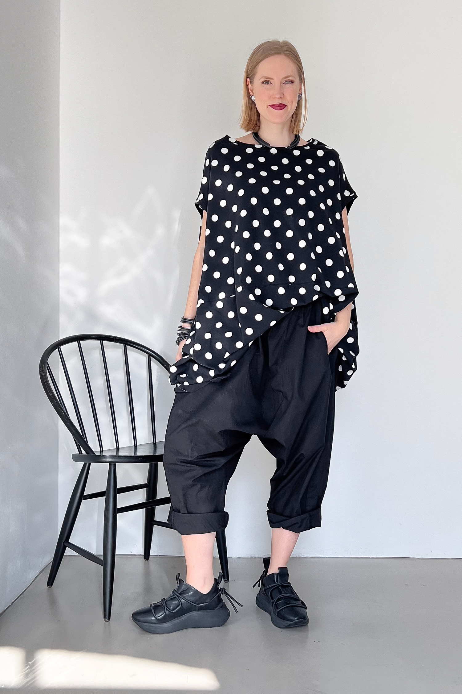 Baumwoll-Haremshose - Schwarz - Wirkunde