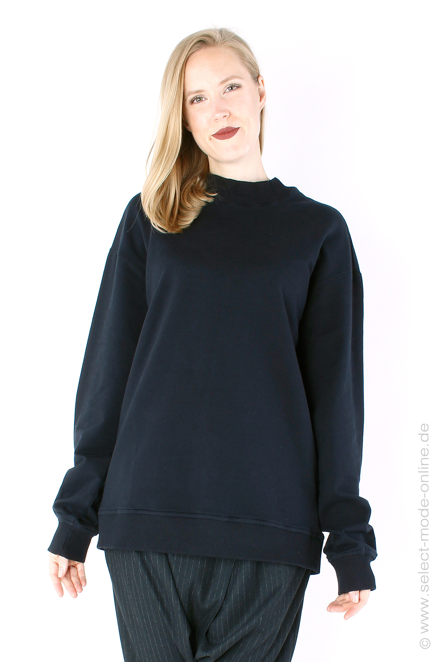 Sweater mit Print - schwarz