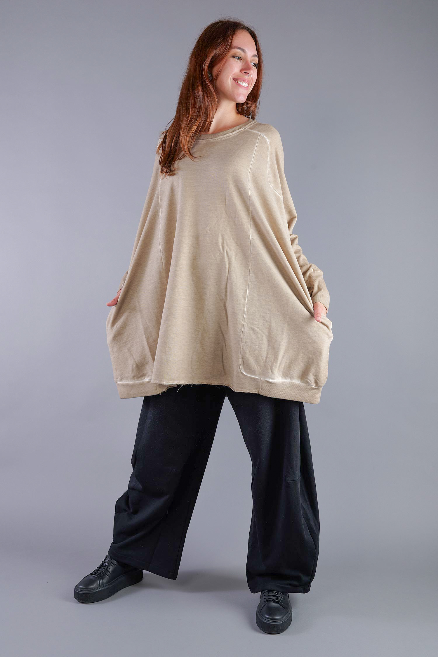 Oversize Sweatpullover - Desert - 2139