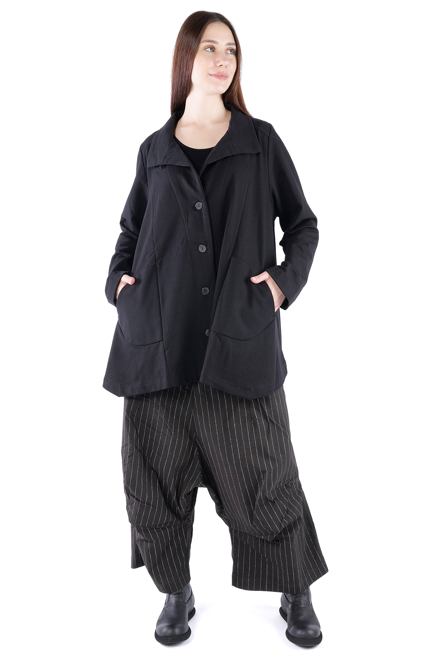 Blazerjacke - Schwarz - U6667-U