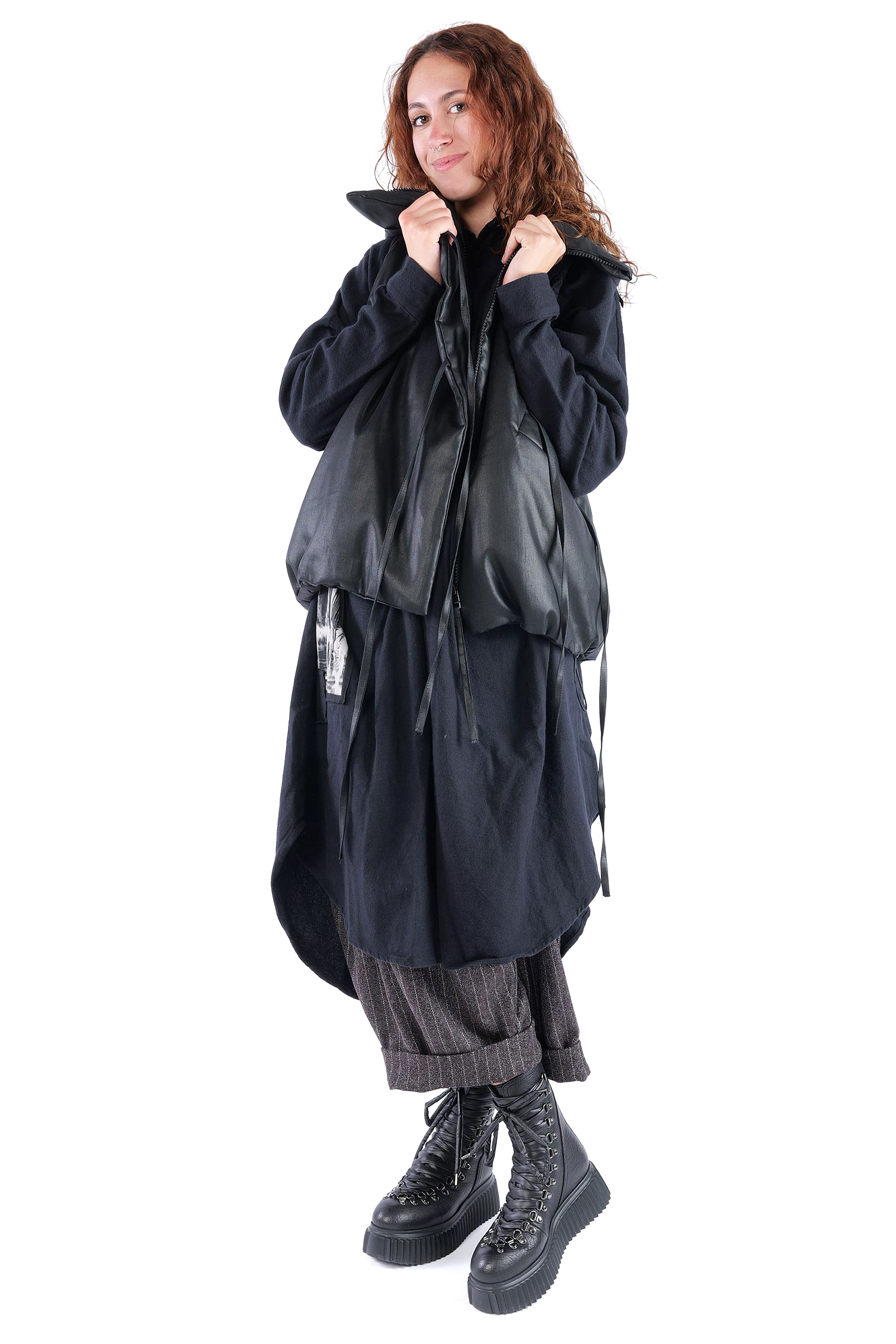 Wattierte Weste - Black coated - Boa