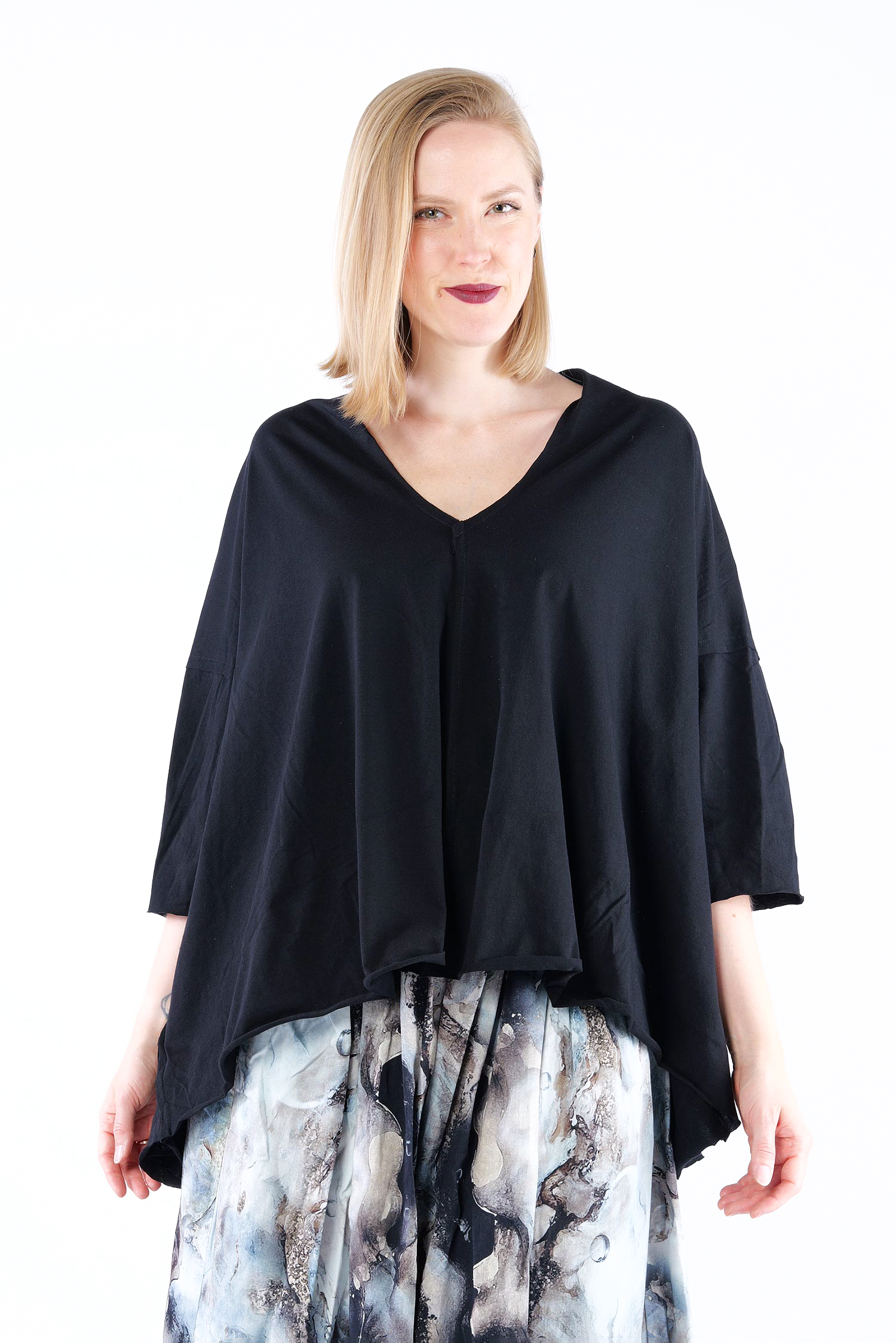 Oversize Shirt - Schwarz - Liva