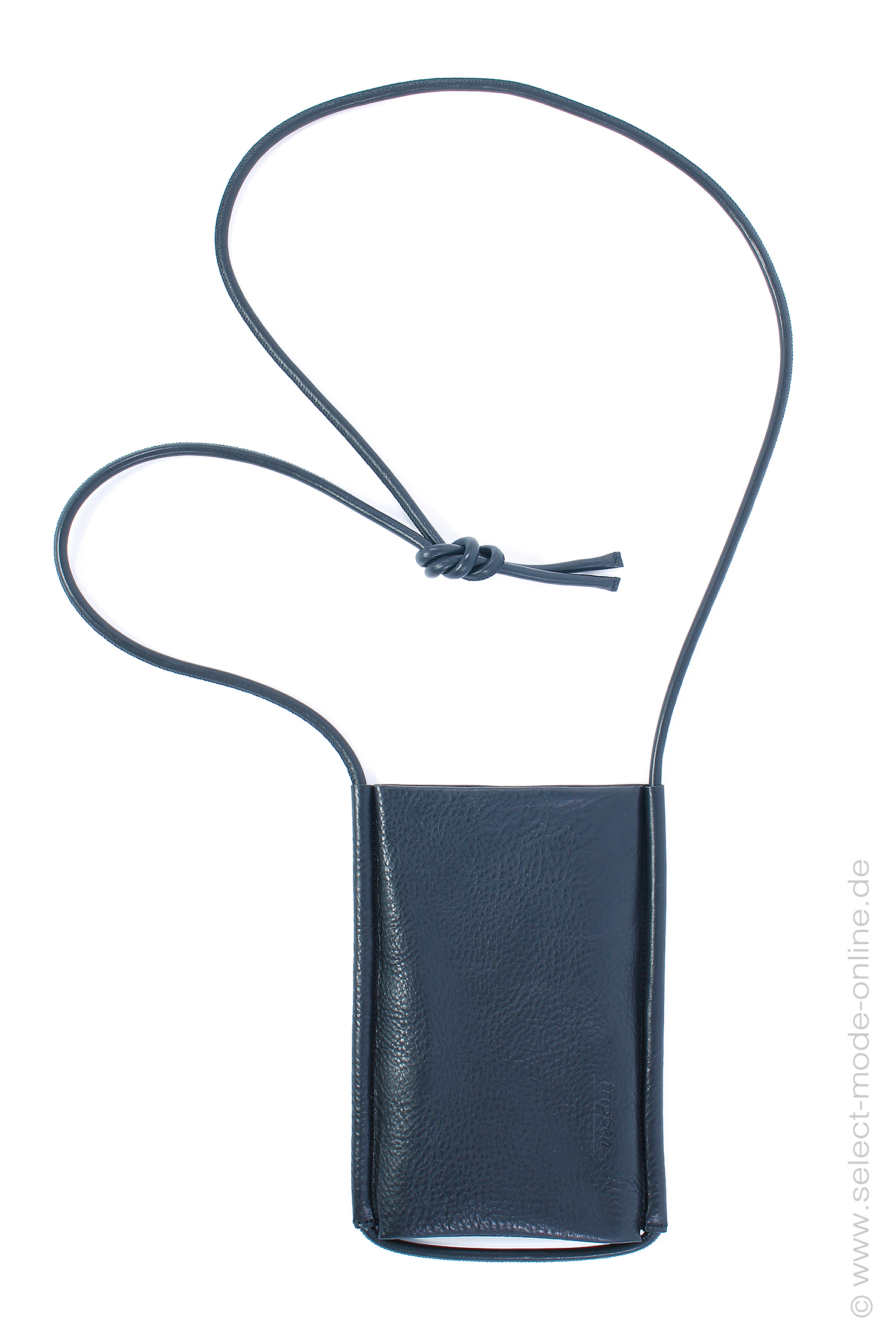 Große Leder Handytasche - schwarz - Cablebag