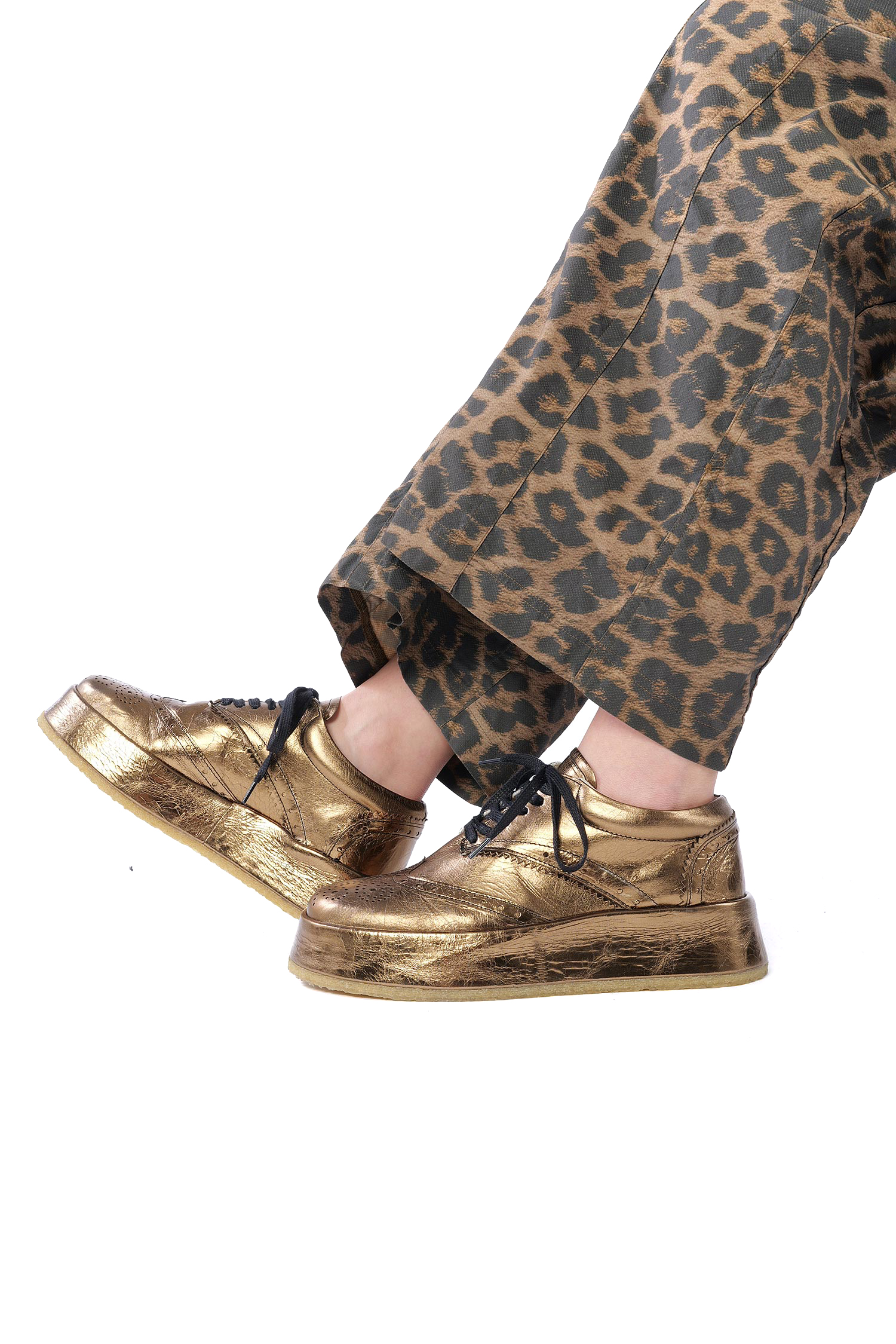 Golden platform sneakers - Gold - 2261985216