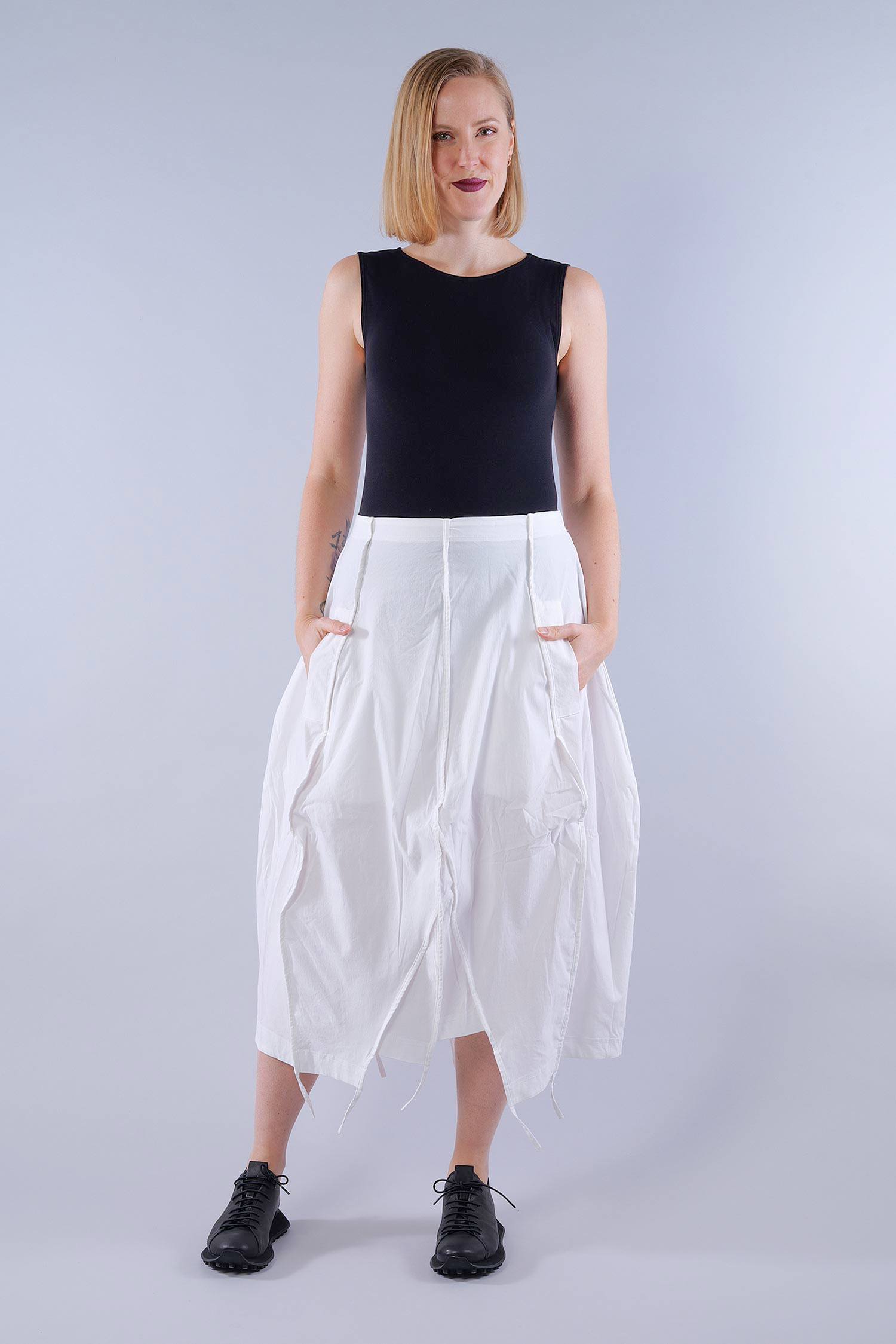 Tulpiger Stretchrock - Offwhite - 1263220306