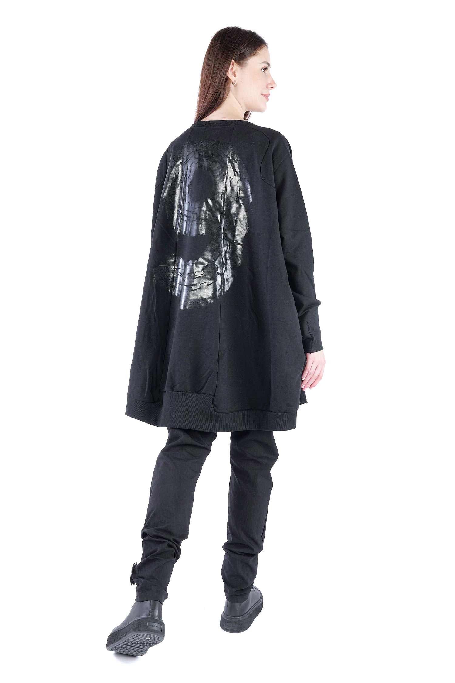 Oversize Sweatpullover - Black print - 2139