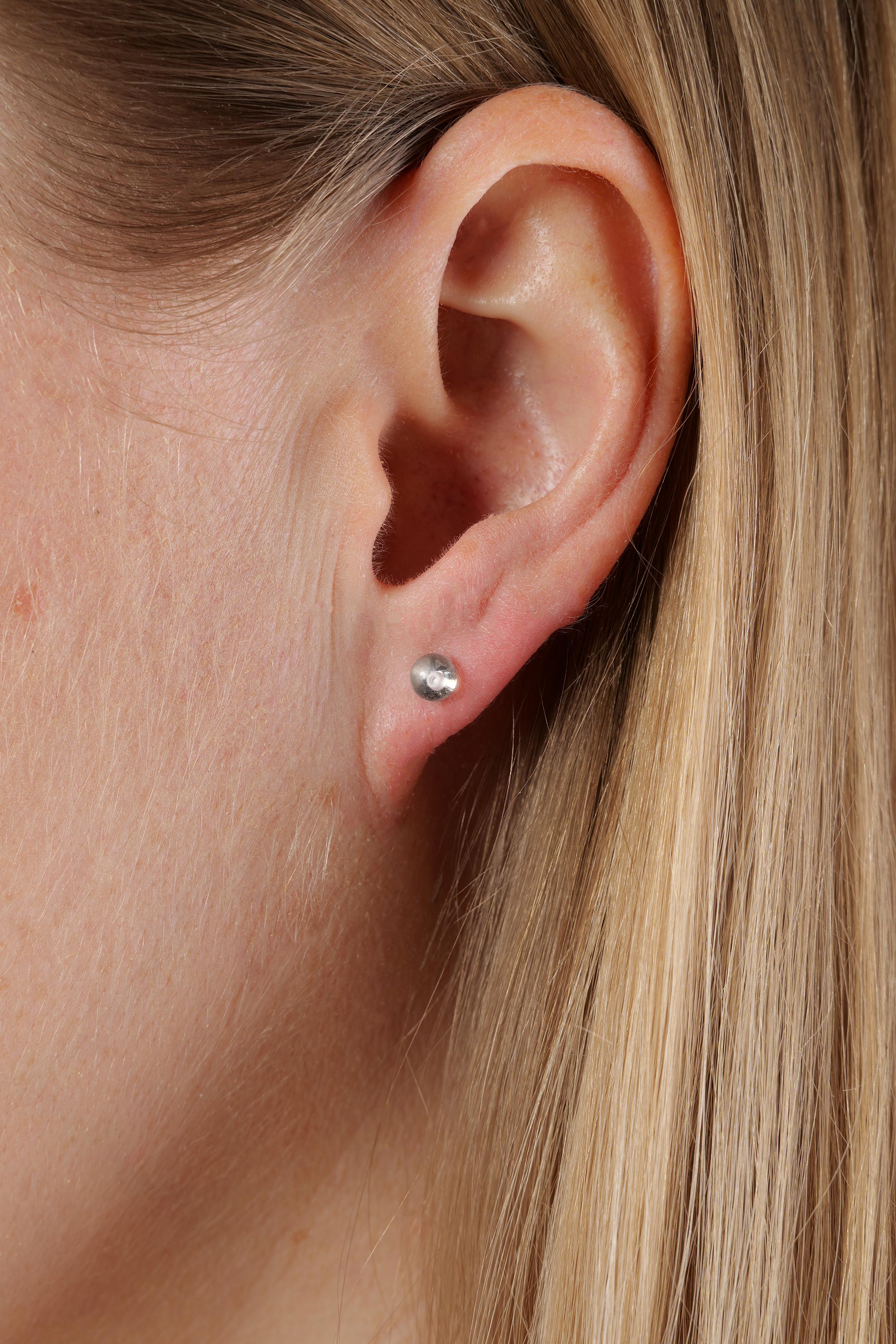 Bergkristall Ohrstecker 4mm