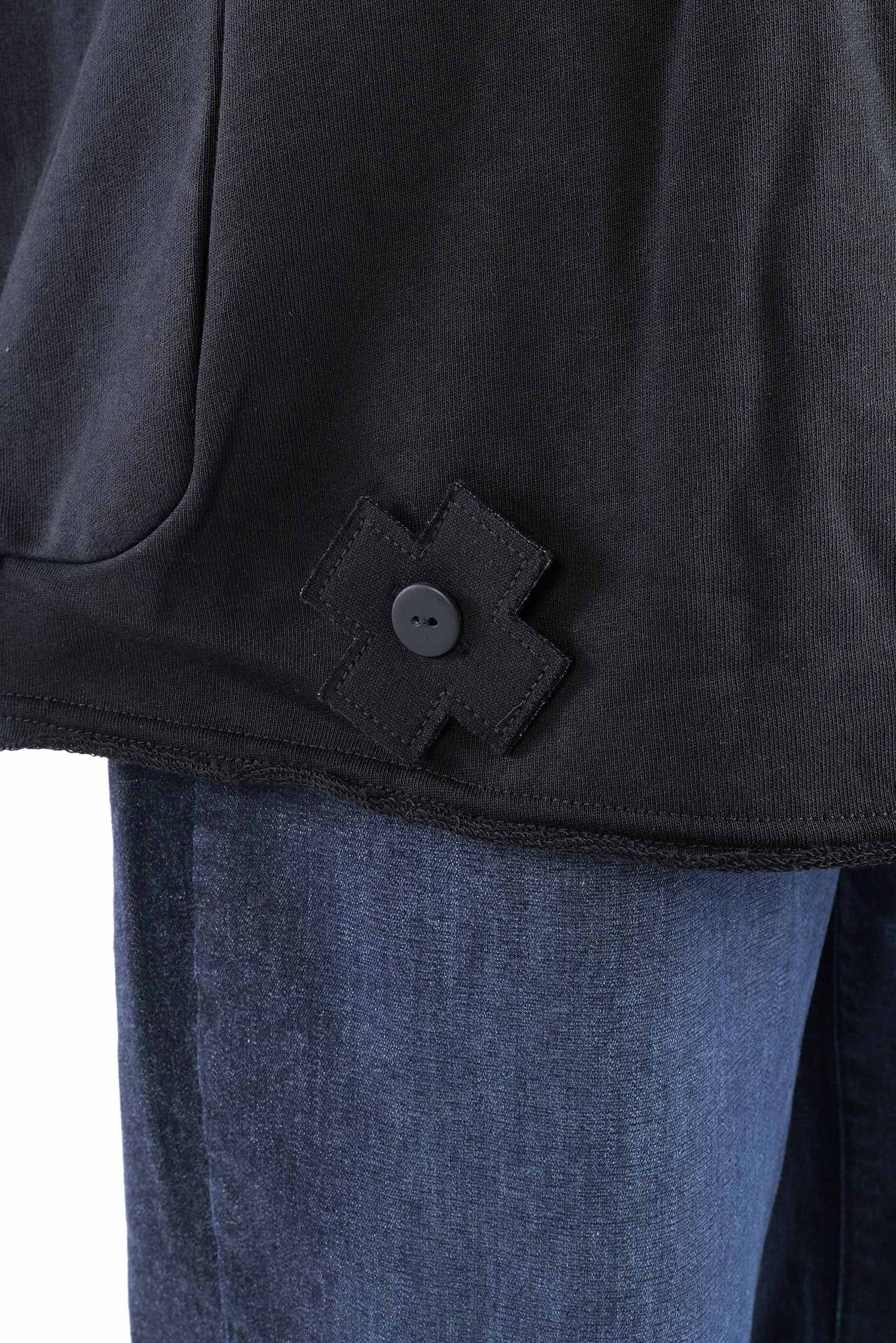 Oversize Sweatpullover - Schwarz - 2139