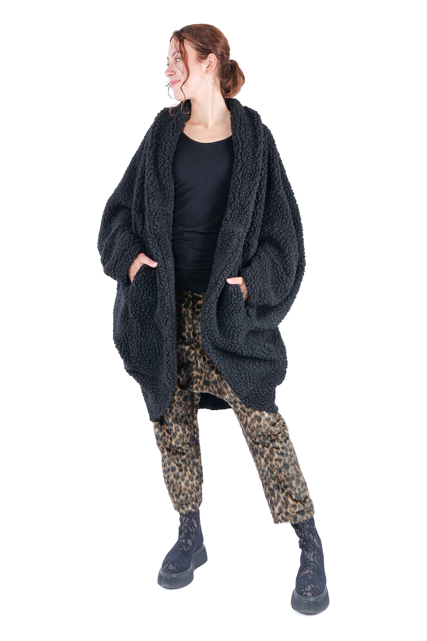 Onesize Mantel - Schwarz - J129
