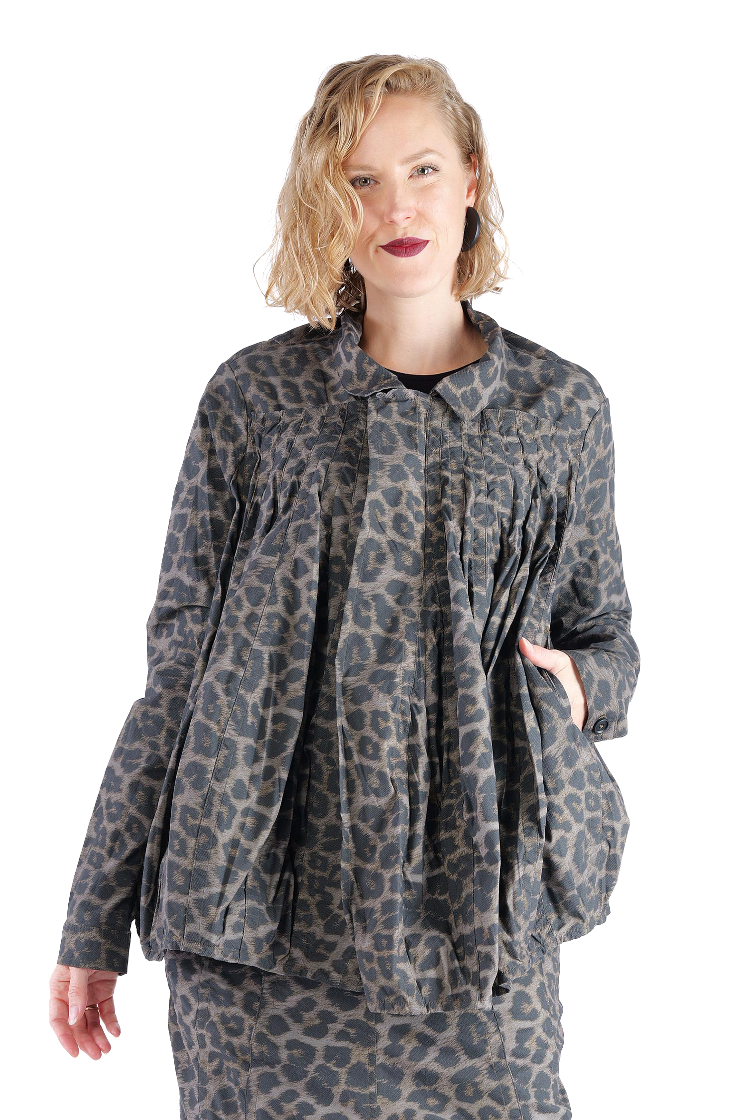 Superstretch-Jacke - Leo black cloud - 2261391110