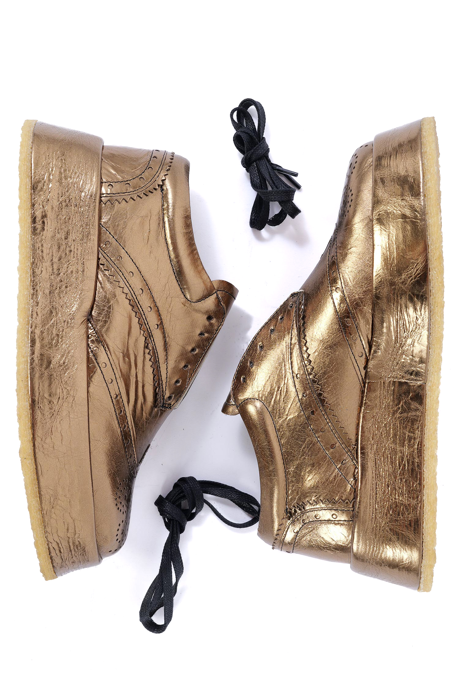 Golden platform sneakers - Gold - 2261985216