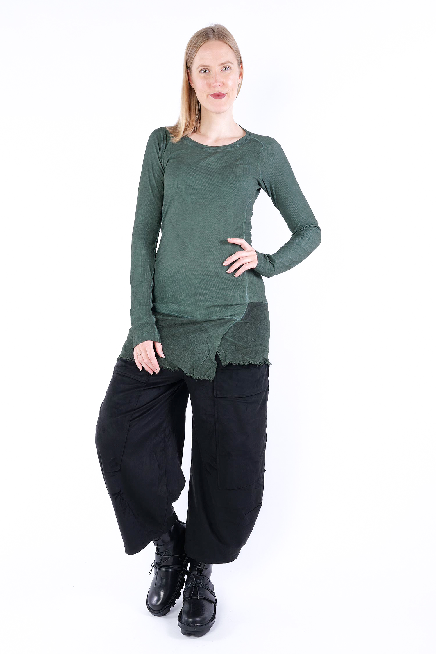 Longsleeve mit Tüll - Pine cloud - 2252340504