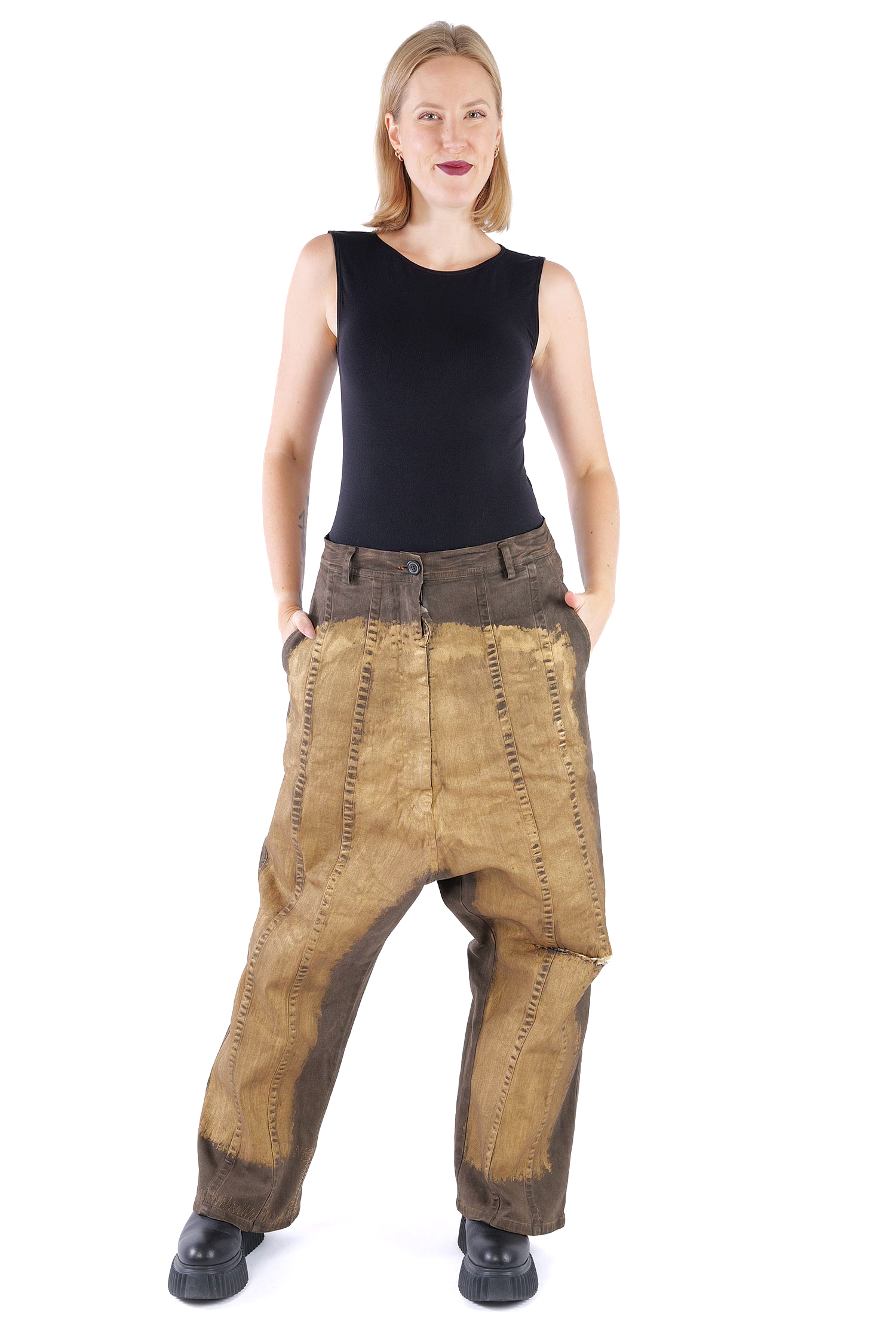Weite Hose - Umbra gold - 2261040146