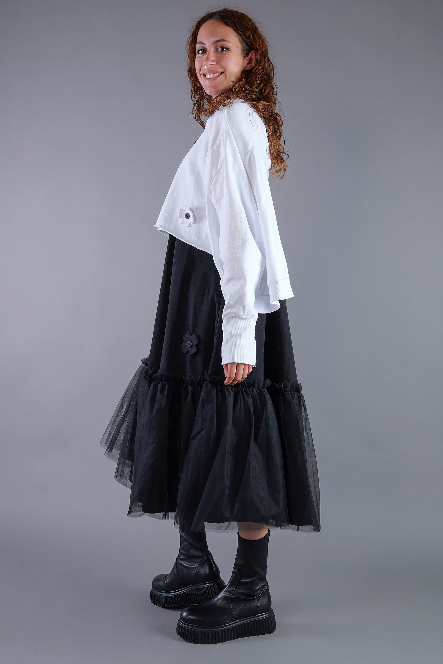 Kurzer Sweater - White UNI - 2101