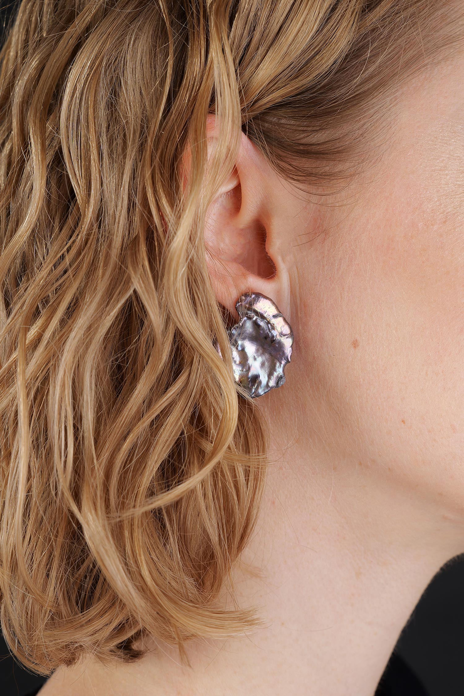 Baroque pearl earrings - No. 7
