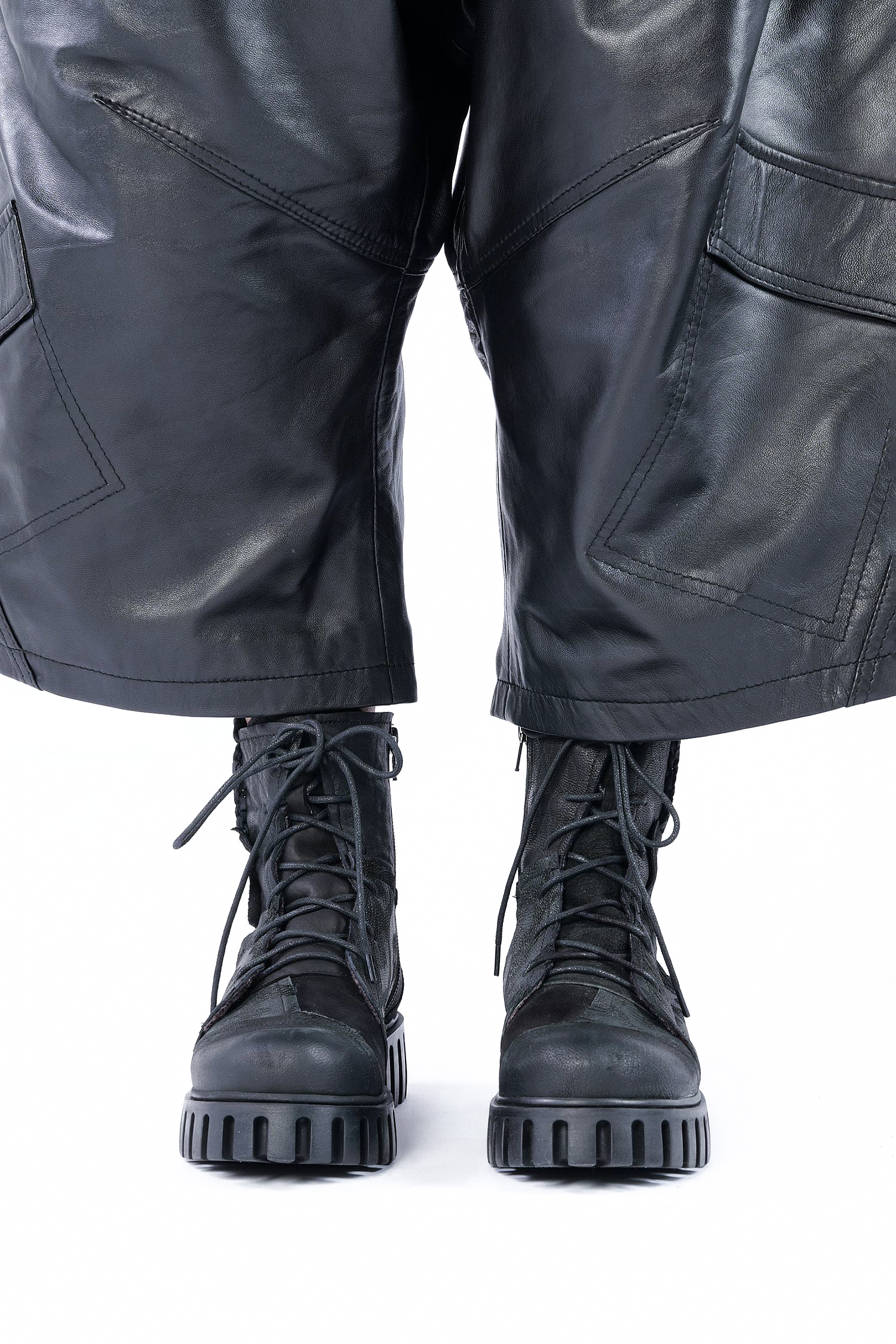 Patchwork Boots - Schwarz - Anastasia