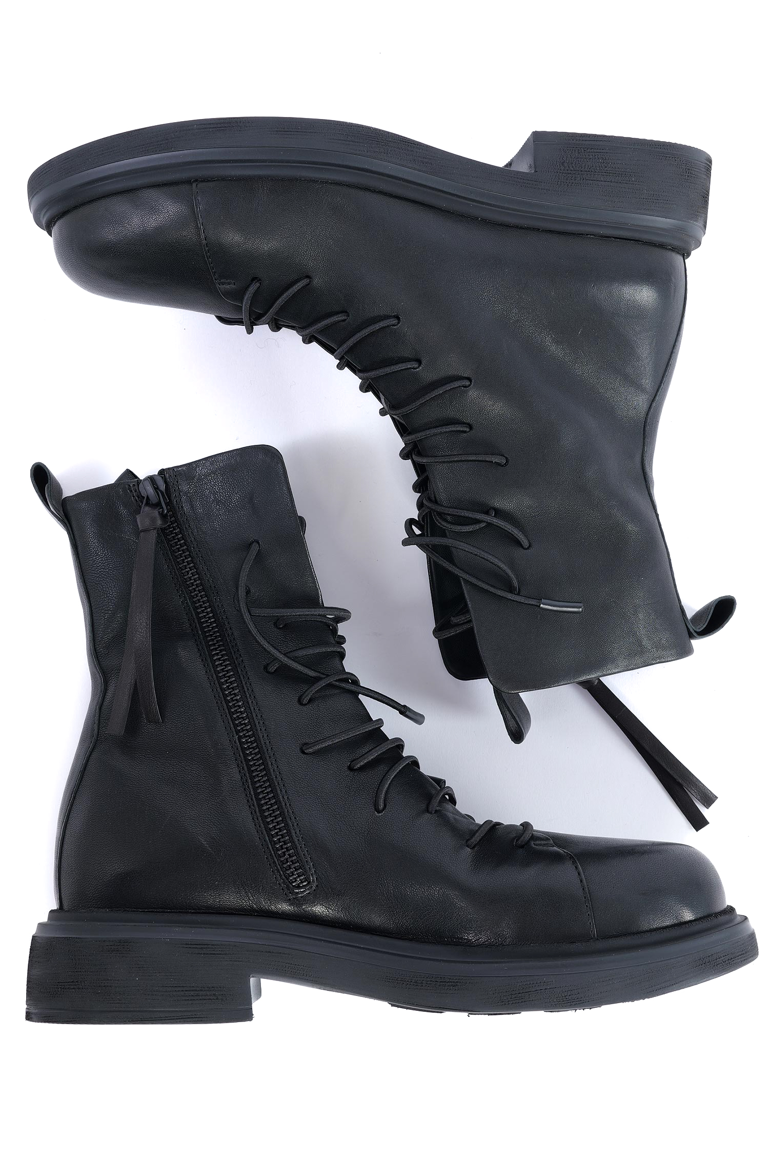Lederstiefel - Schwarz - The Coacher