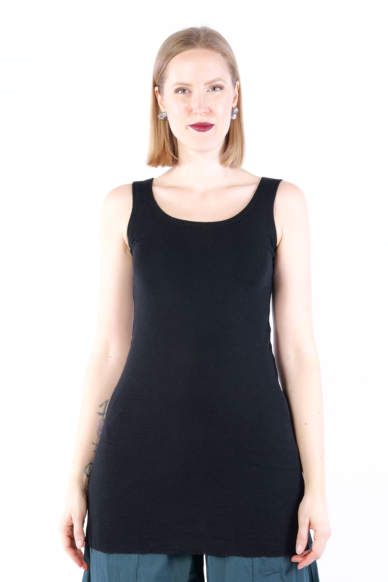 Merino Top - Schwarz - 6014