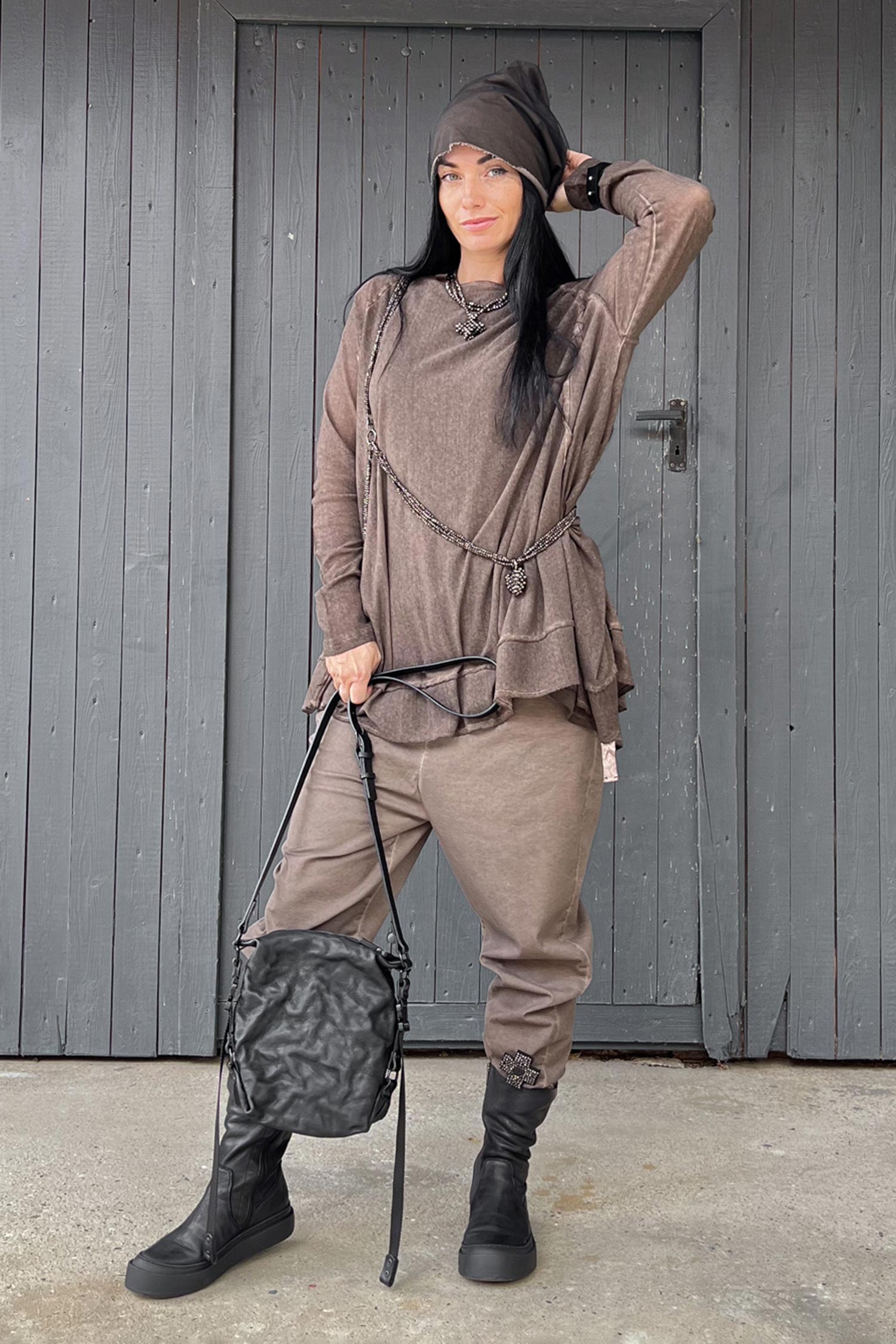 Tüll Tunika - Chocolate - 5040