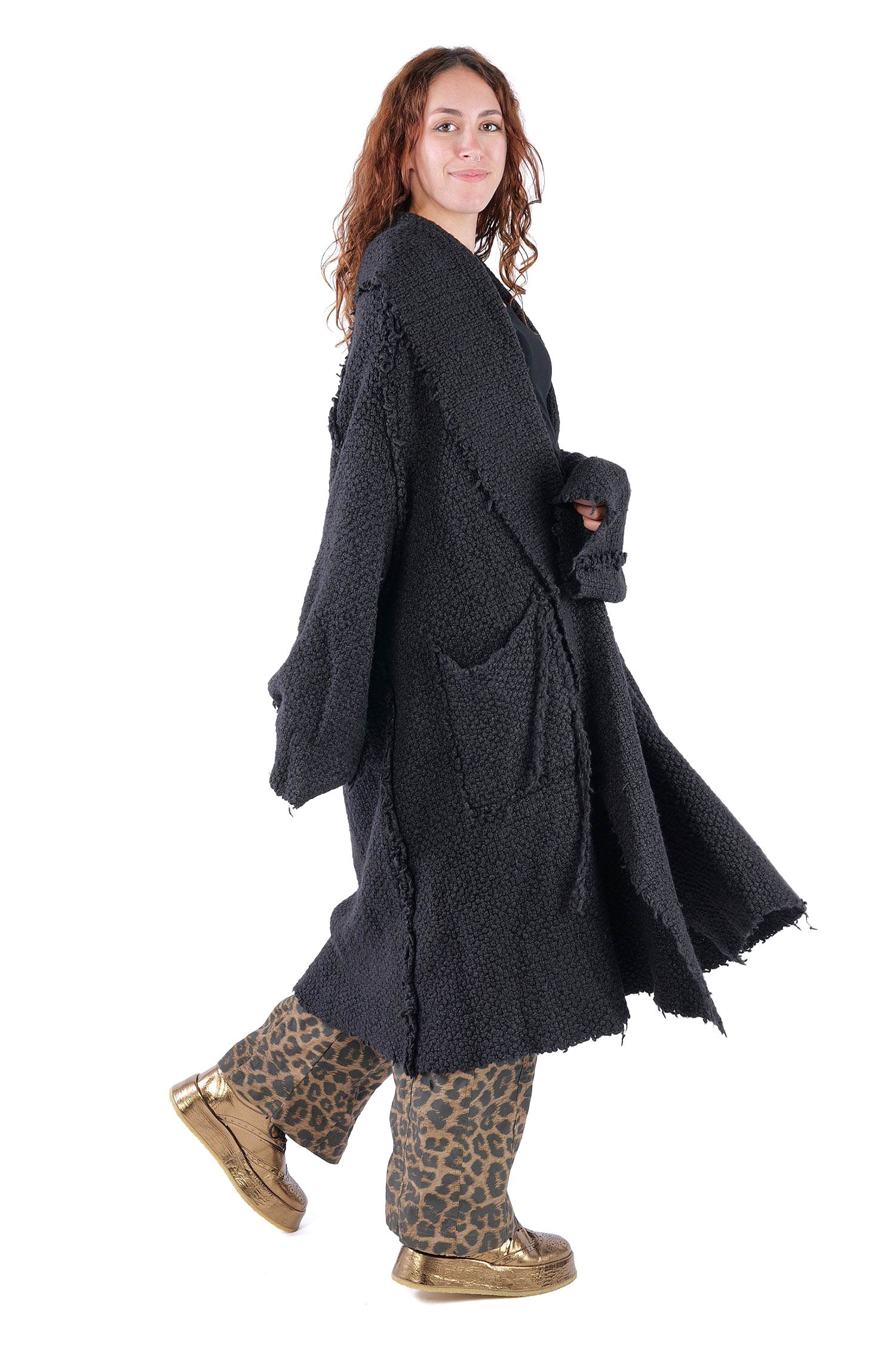 Silk coat - Black - 2262627204