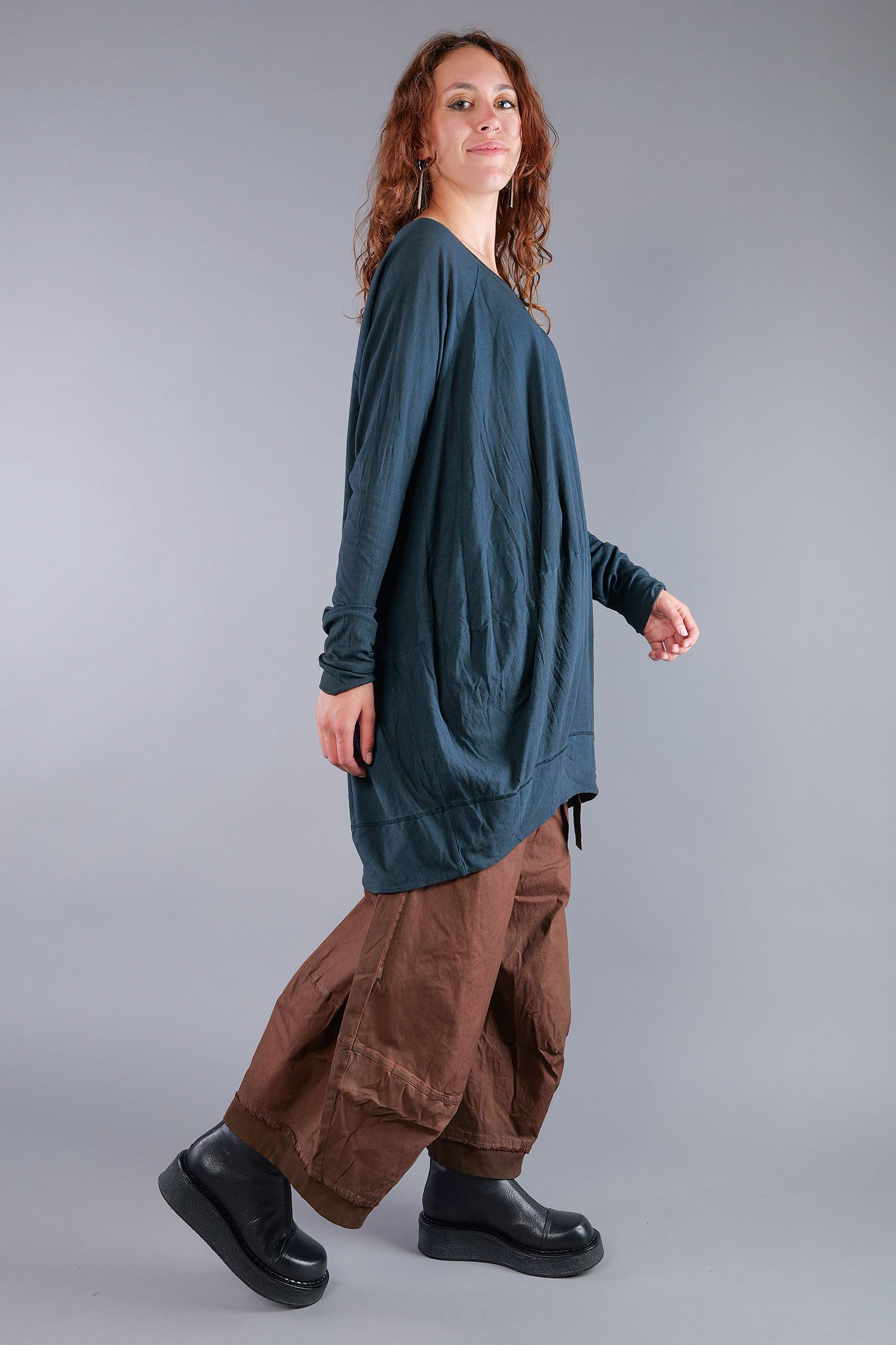 Oversize Tunika - Petrol cloud - 2261140515