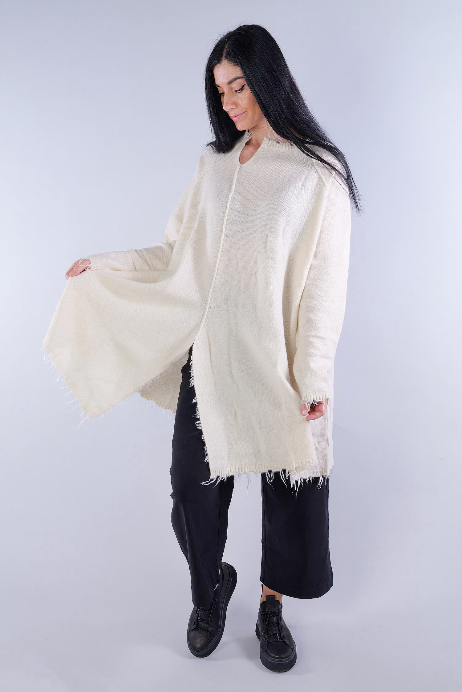 Oversize Stricktunika - Bone - 2251537004