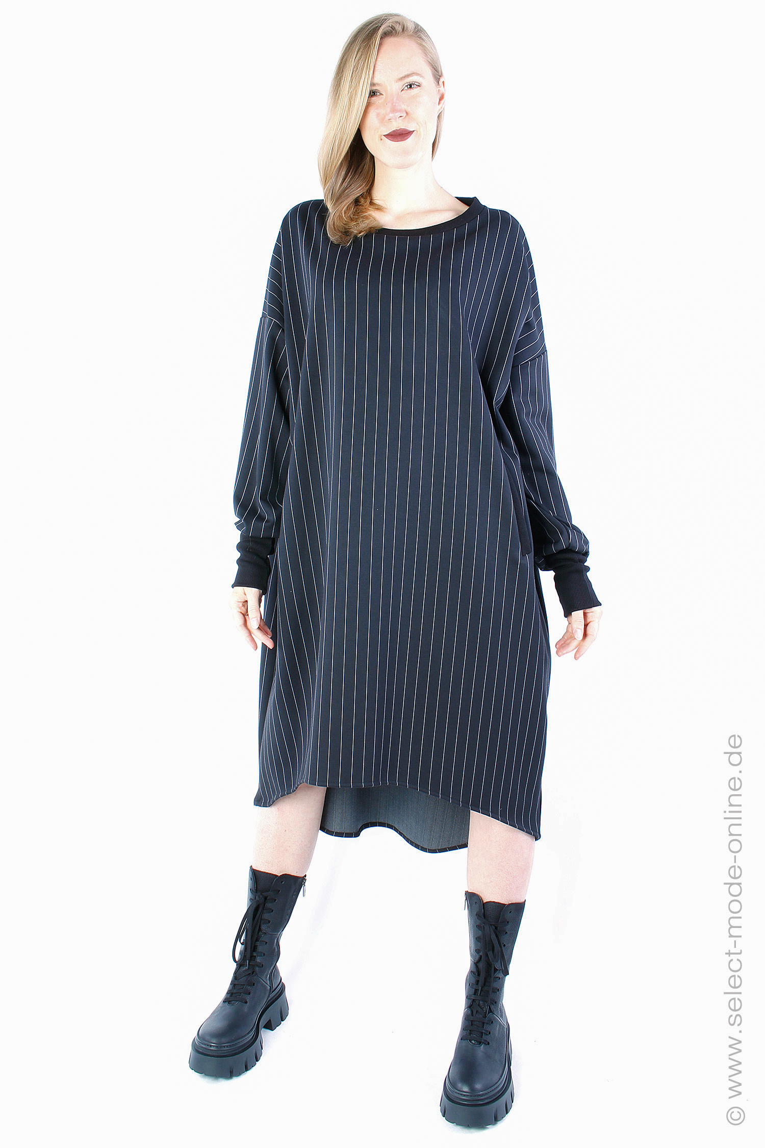Oversize Kleid - schwarz - LW556